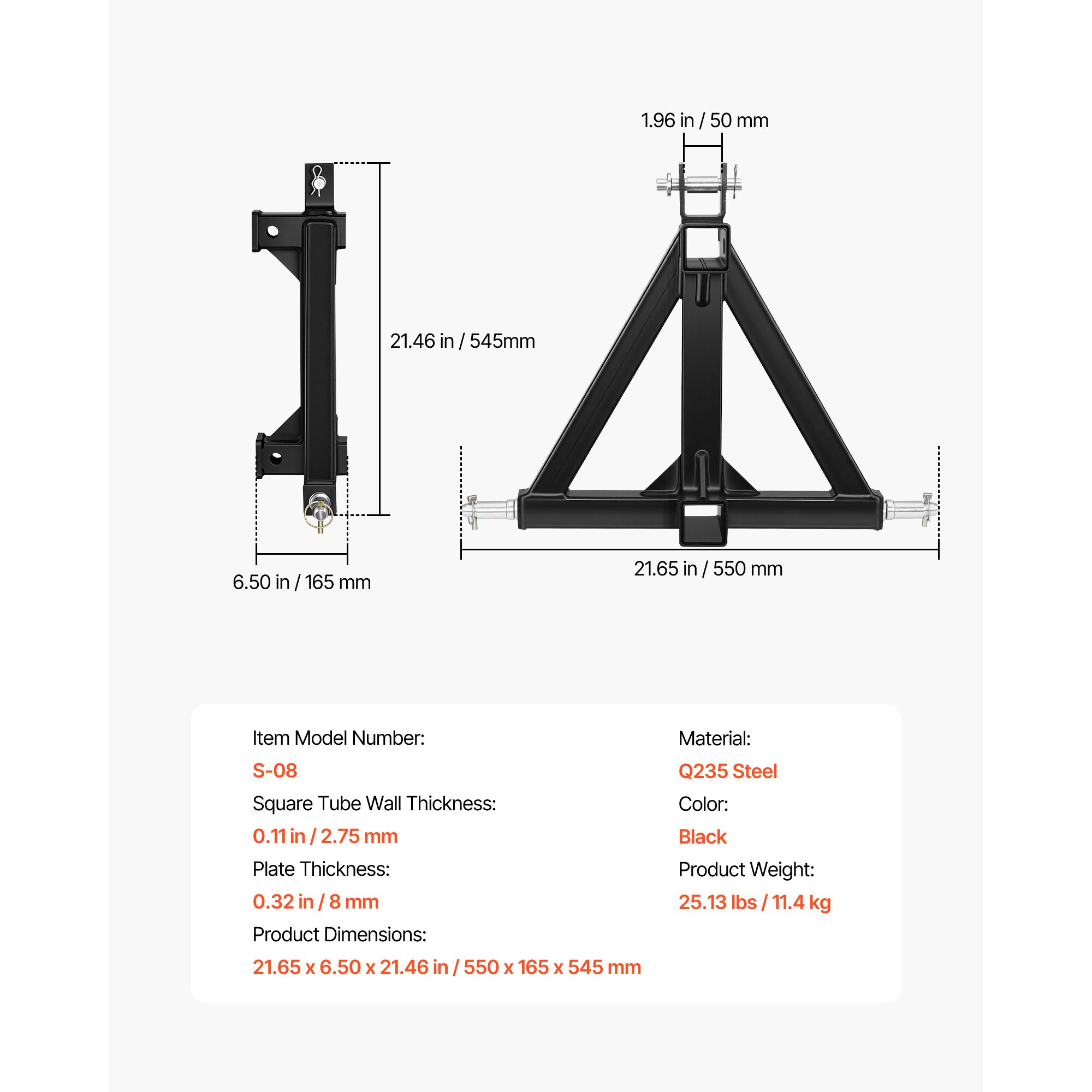VEVOR SCSJXJSQSJKB17398V0 Tiller-Attachments - View #7