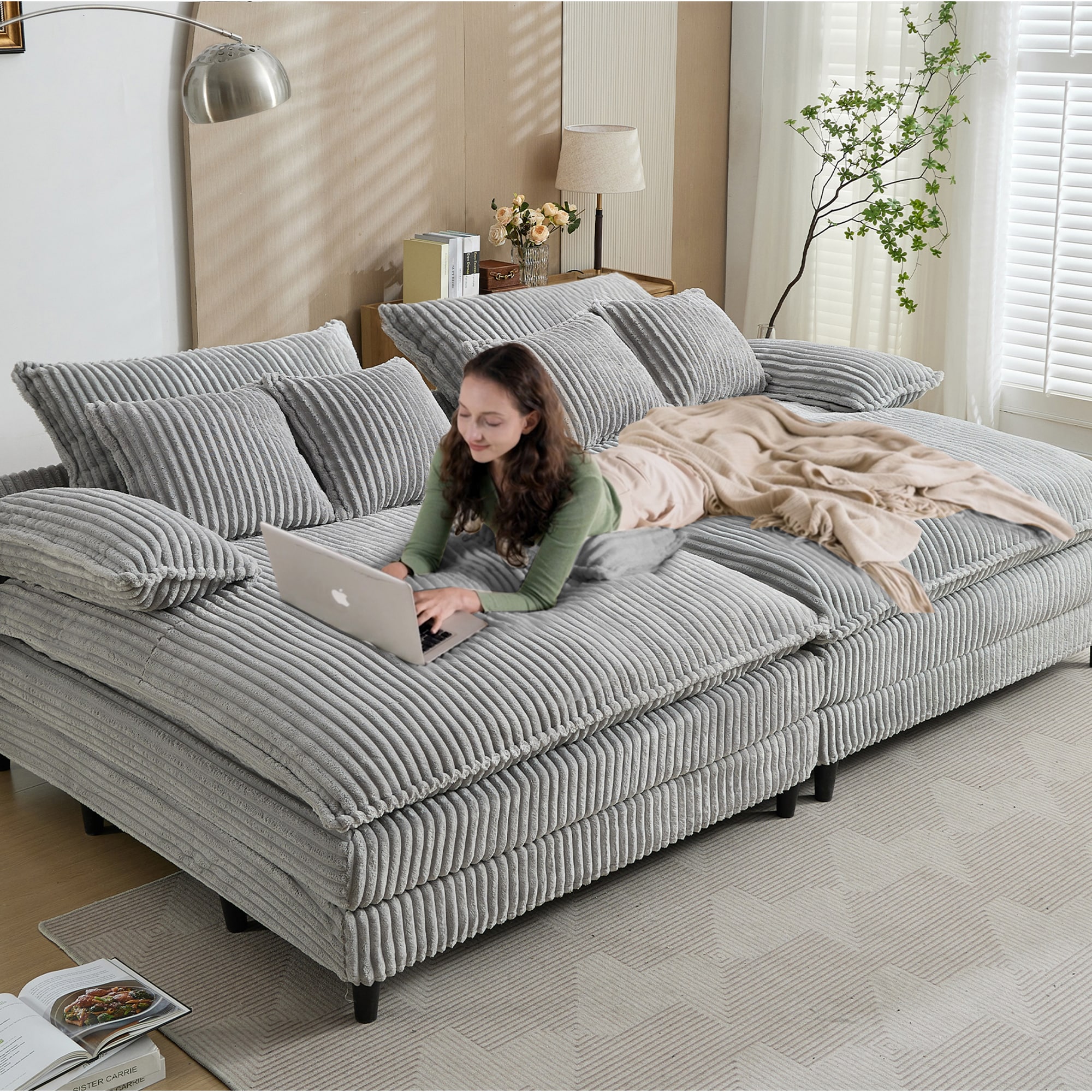 SINOFURN SYA020263GY Sofas-Loveseats - View #8