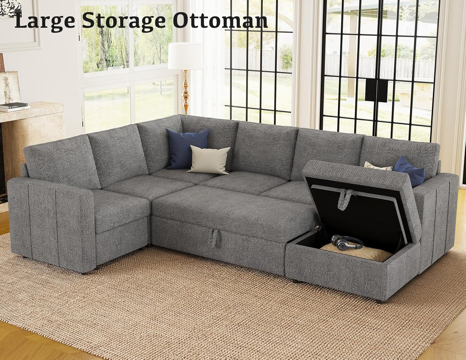 Belffin BF096C-AB3CDE-GRAY futons - View #4