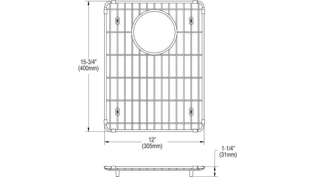 Elkay LKOBG1518SS Sink-Grids - View #2