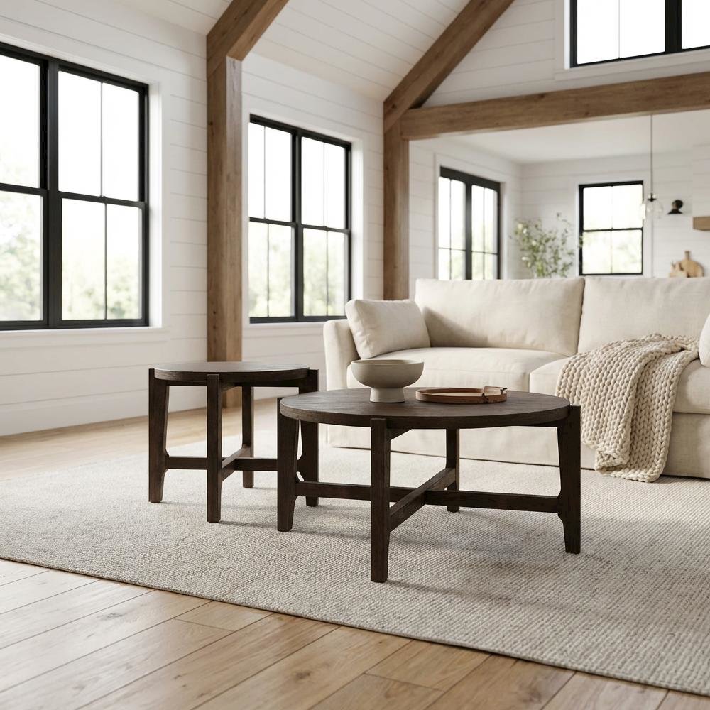 FurniFact BO3942175WHT Accent-Table-Sets - View #2