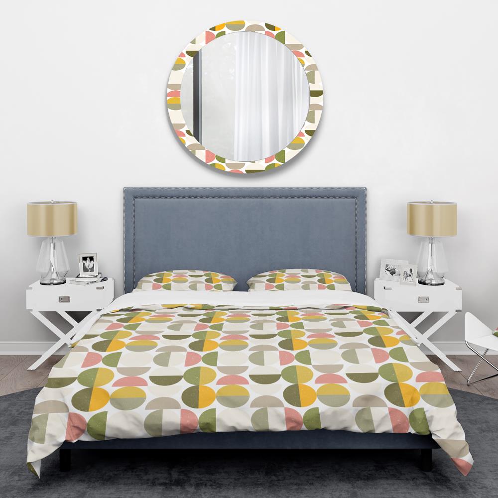 Designart BED24240-K 3 -Piece Gold King Duvet cover Set
