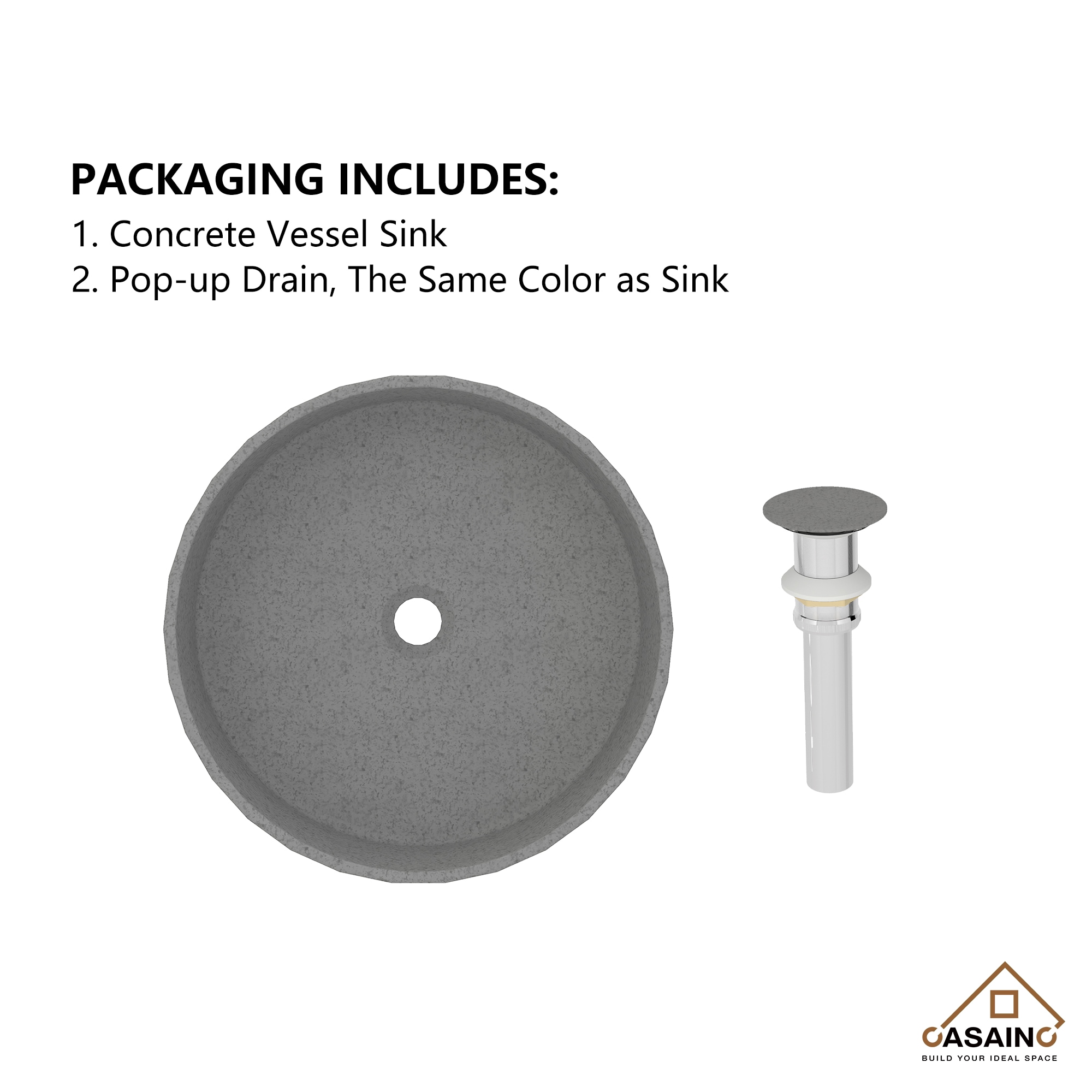 CASAINC CA-VS1002-MB Bath-Sink - View #8