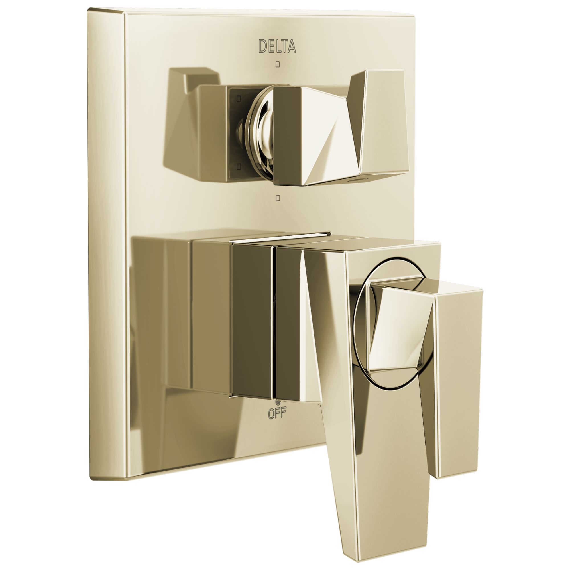 Delta T27943-PN-PR Trillian Lumicoat Polished Nickel 4.1875-Inches Universal Bathtub/Shower Diverter 0.5-Inches -ID