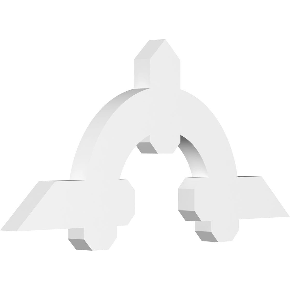 Ekena Millwork GBP036X17X0204ERI00 Ericson White PVC Gable bracket