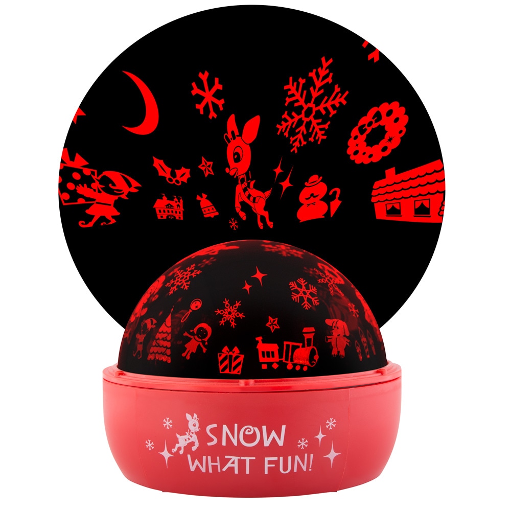 Gemmy 118963 Rudolph Swirling Red Battery-operated Christmas Indoor Light Show Projector
