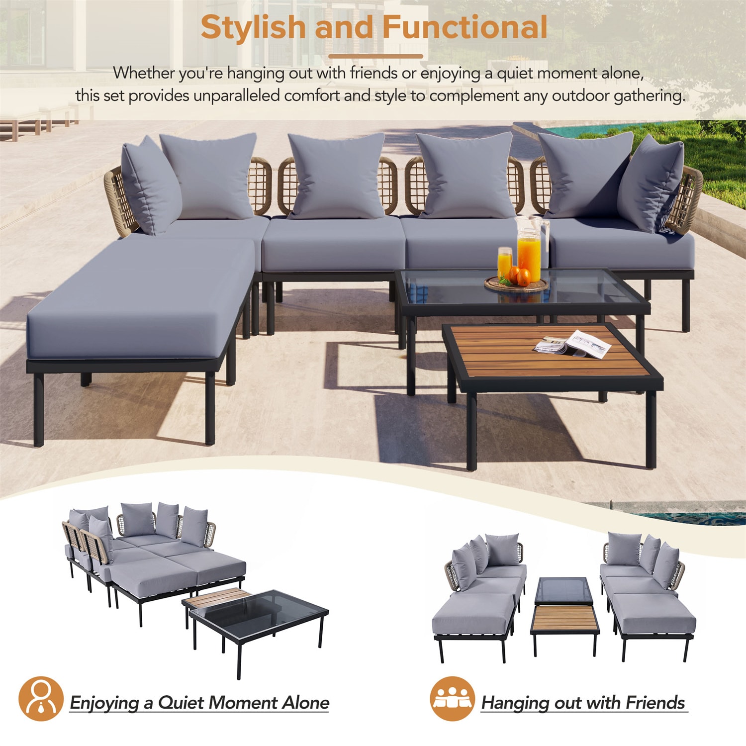 BABOOM BOM-0150ORTPX Patio-Conversation-Sets - View #6
