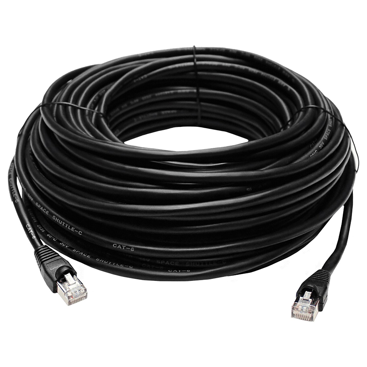25FT Cat6 PoE IP Camera NVR Ethernet Cable Outdoor/Indoor RJ45 Jacks Cord  Wire