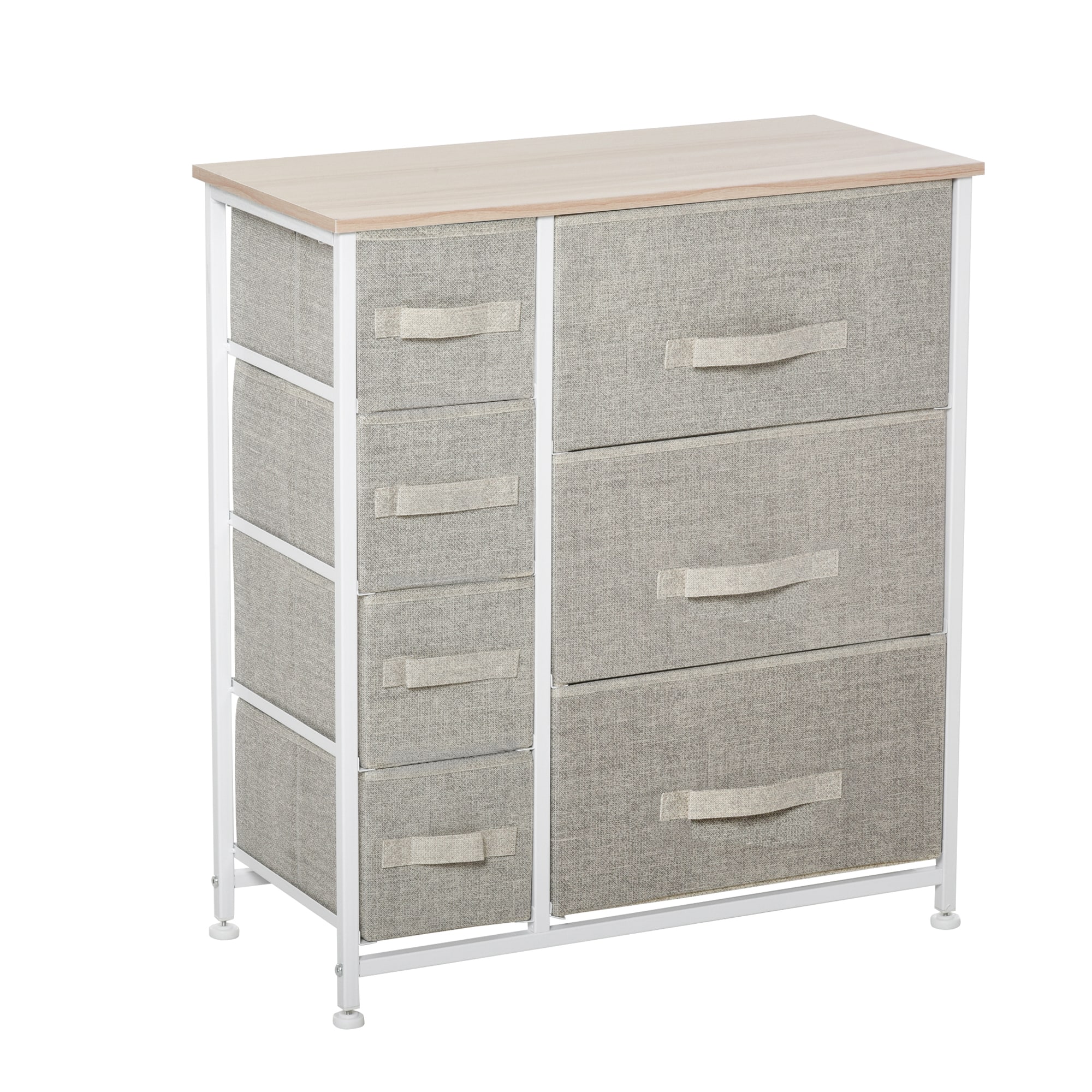 Flynama L-81192 Light Gray 7 -Drawer Combo dresser