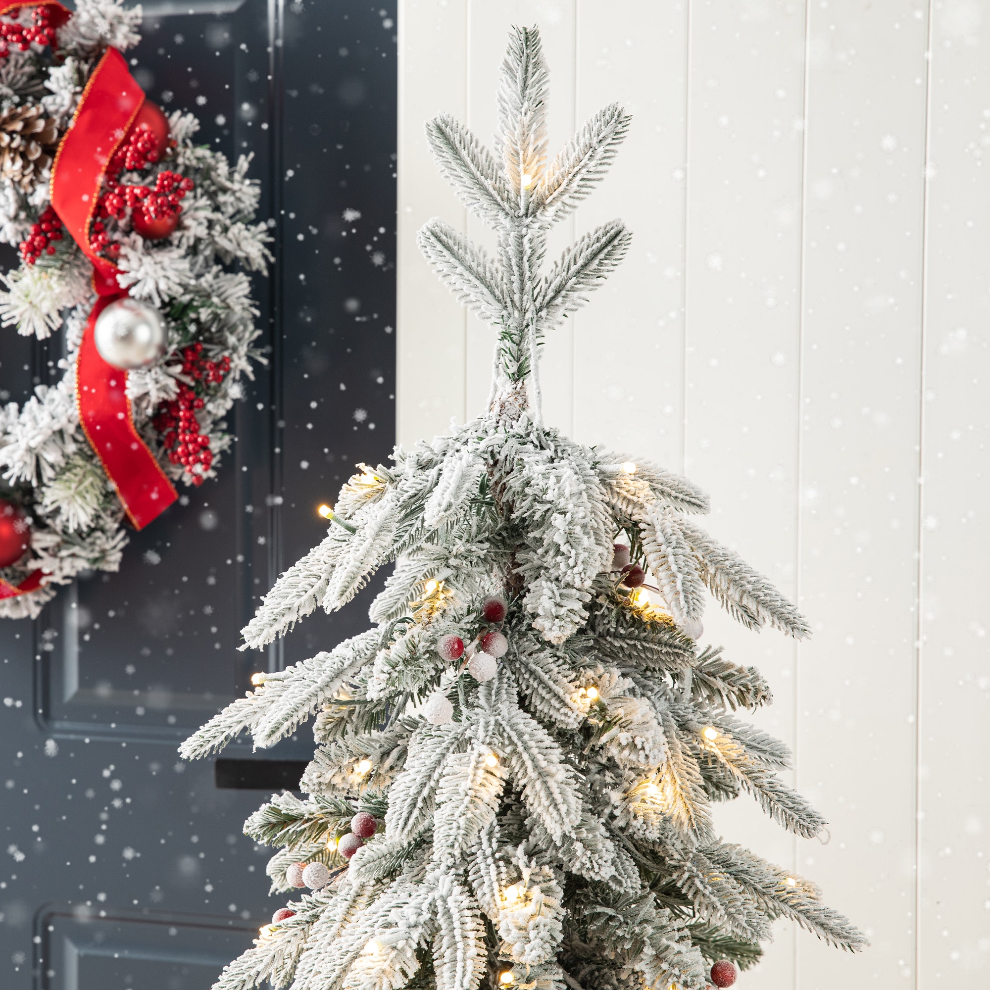 Glitzhome 2030800017 Artificial-Christmas-Trees - View #3