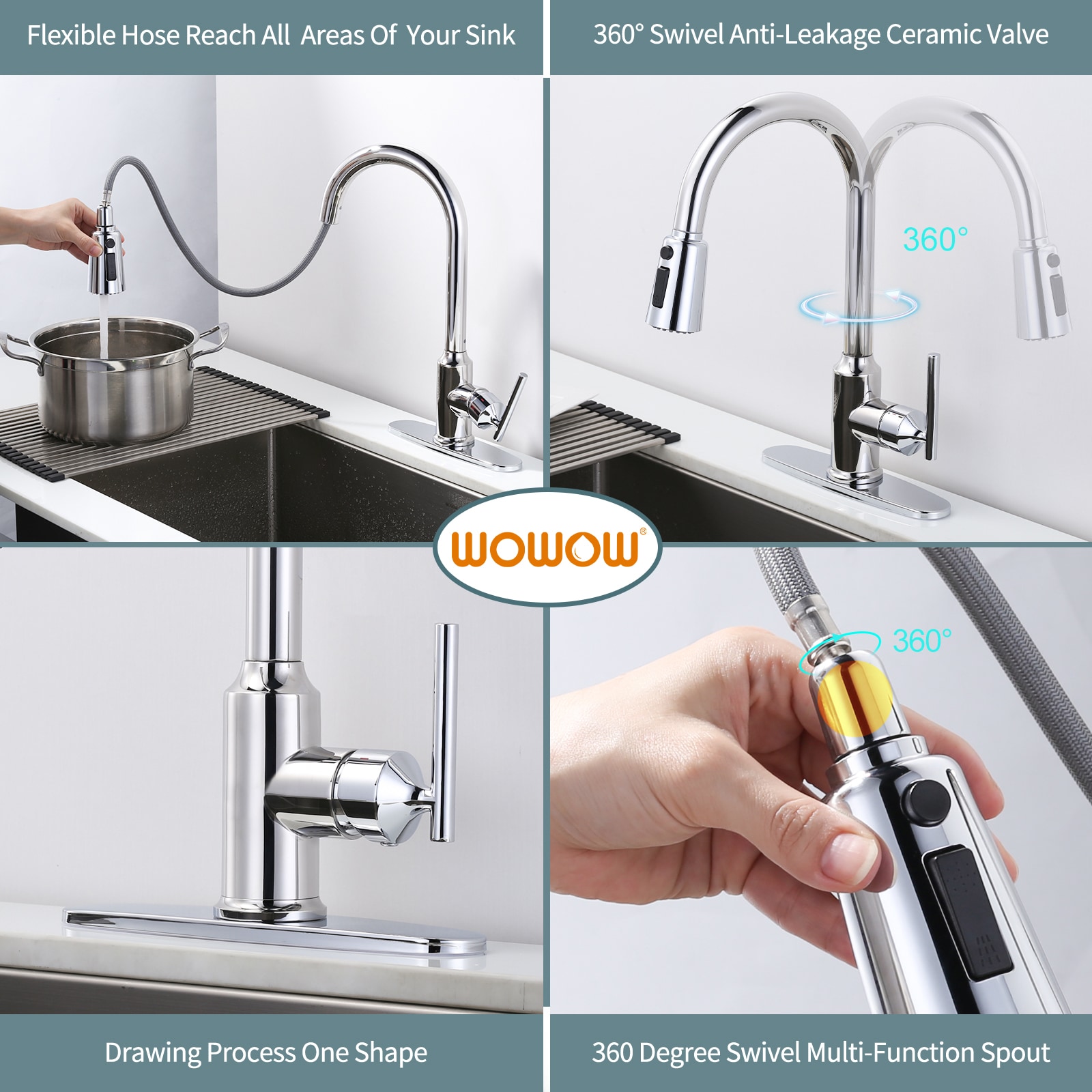 WOWOW 2312701C-LW Kitchen-Faucets - View #5