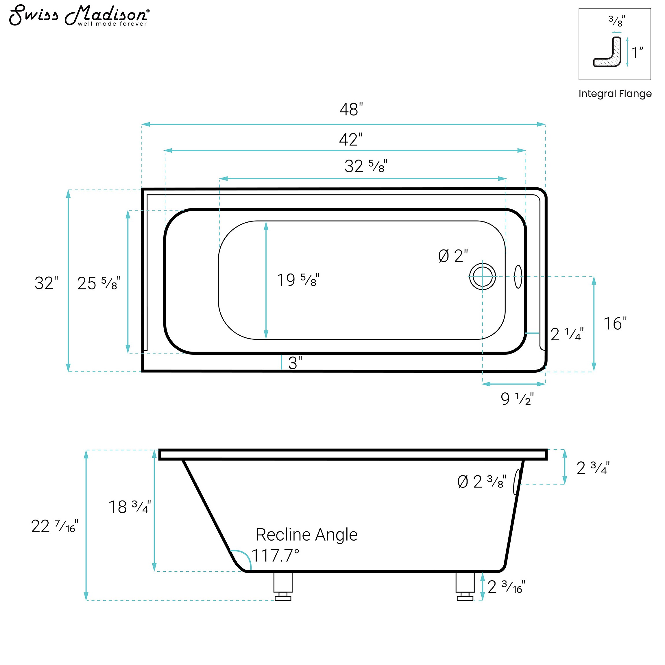 Swiss Madison SM-25-ABLAU25BQ bathtubs - View #5