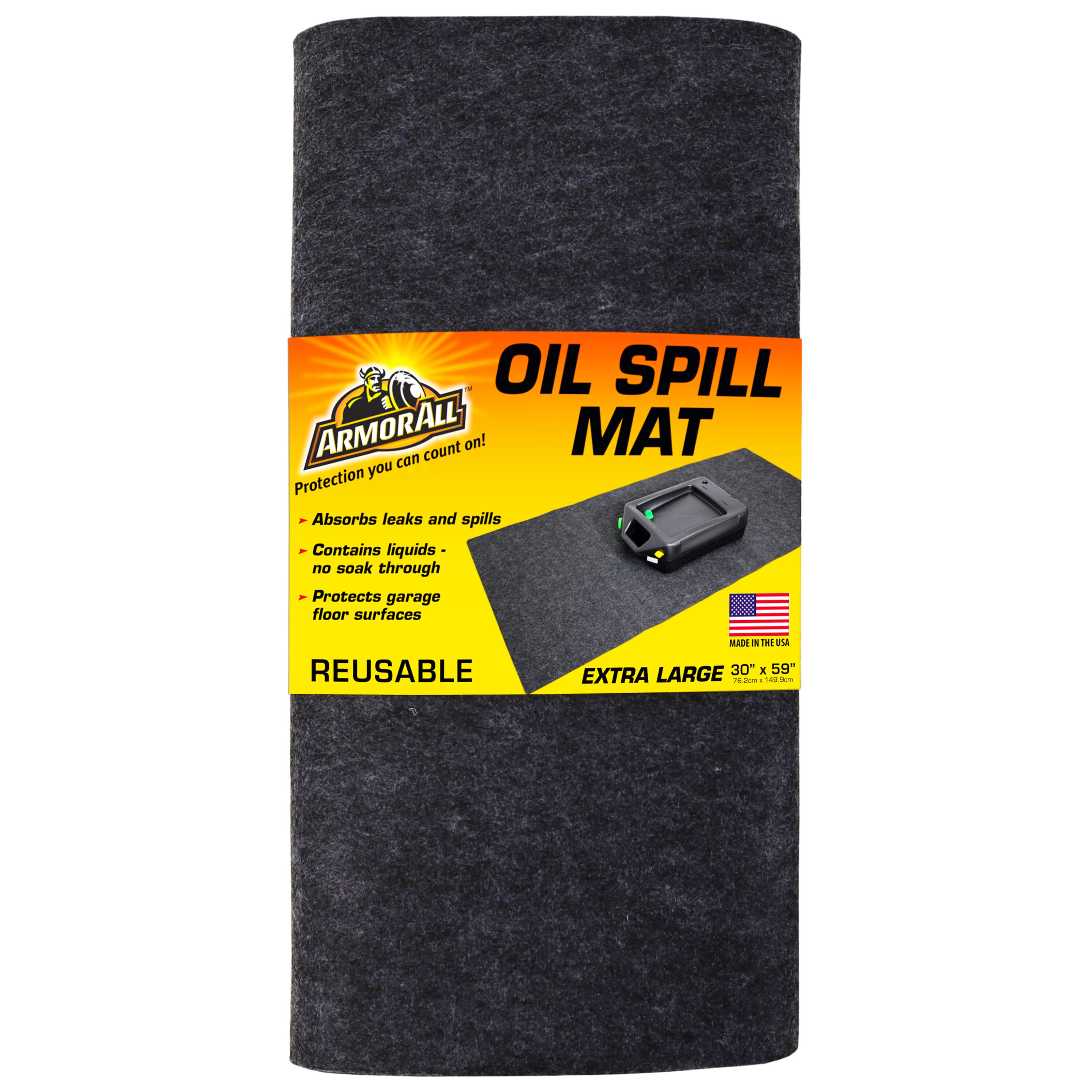  Pig Home Solutions Oil Drip Mat for Under Car, 5' x 5' Oil  Absorbent Ground Tarp