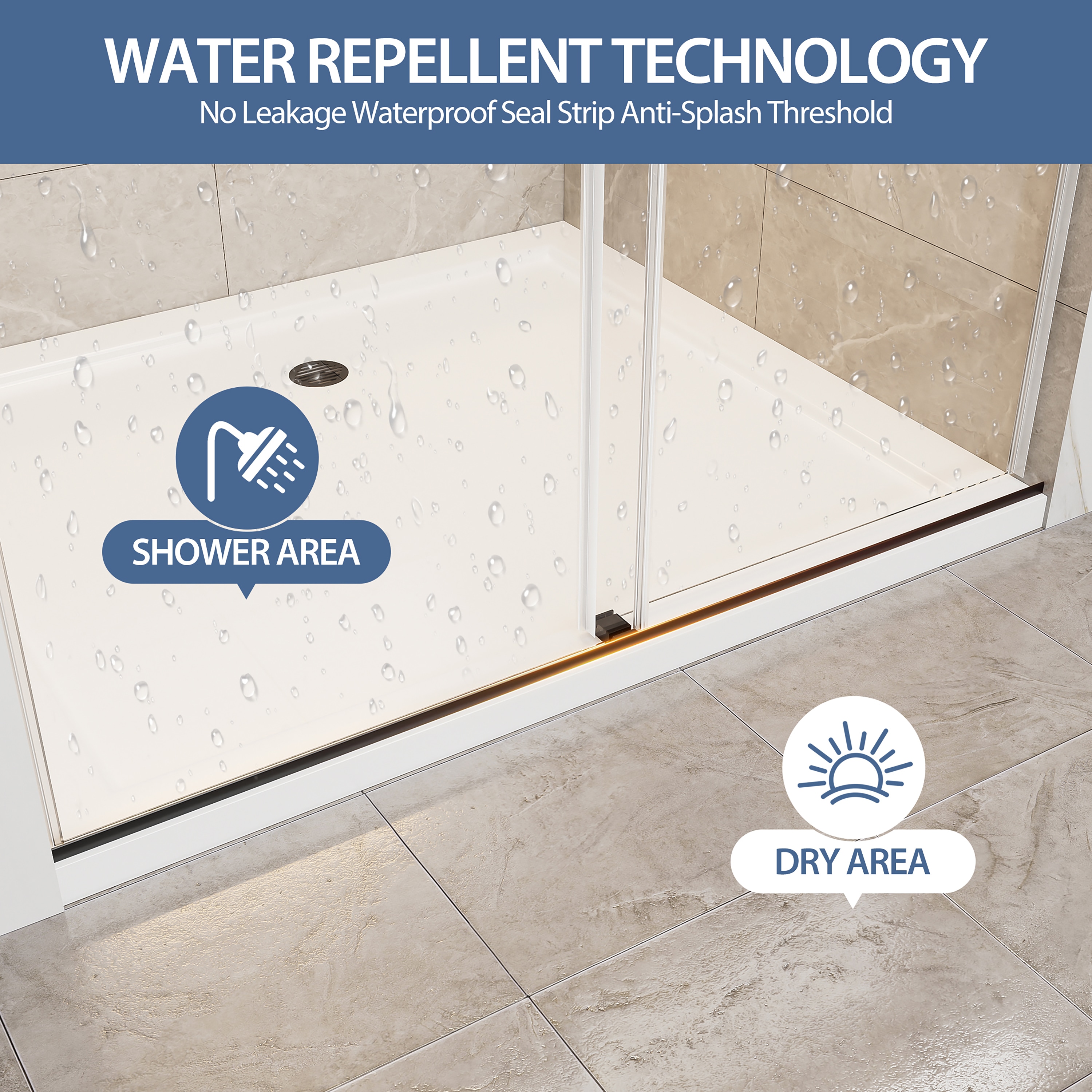 CASAINC CA-BF00005 Shower-Doors - View #11