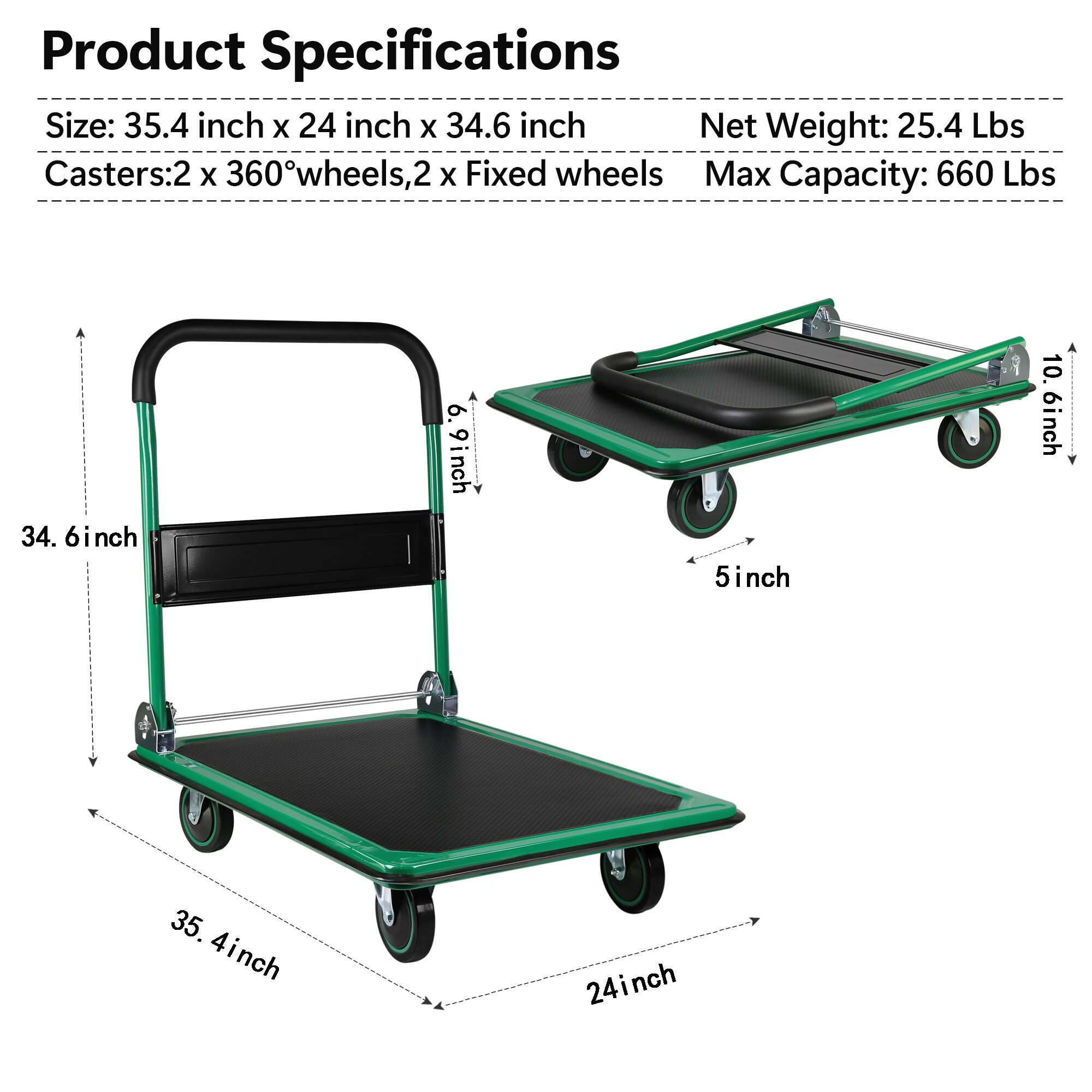 Kahomvis YS-QPW1-280 Hand-Truck-Dollies - View #4