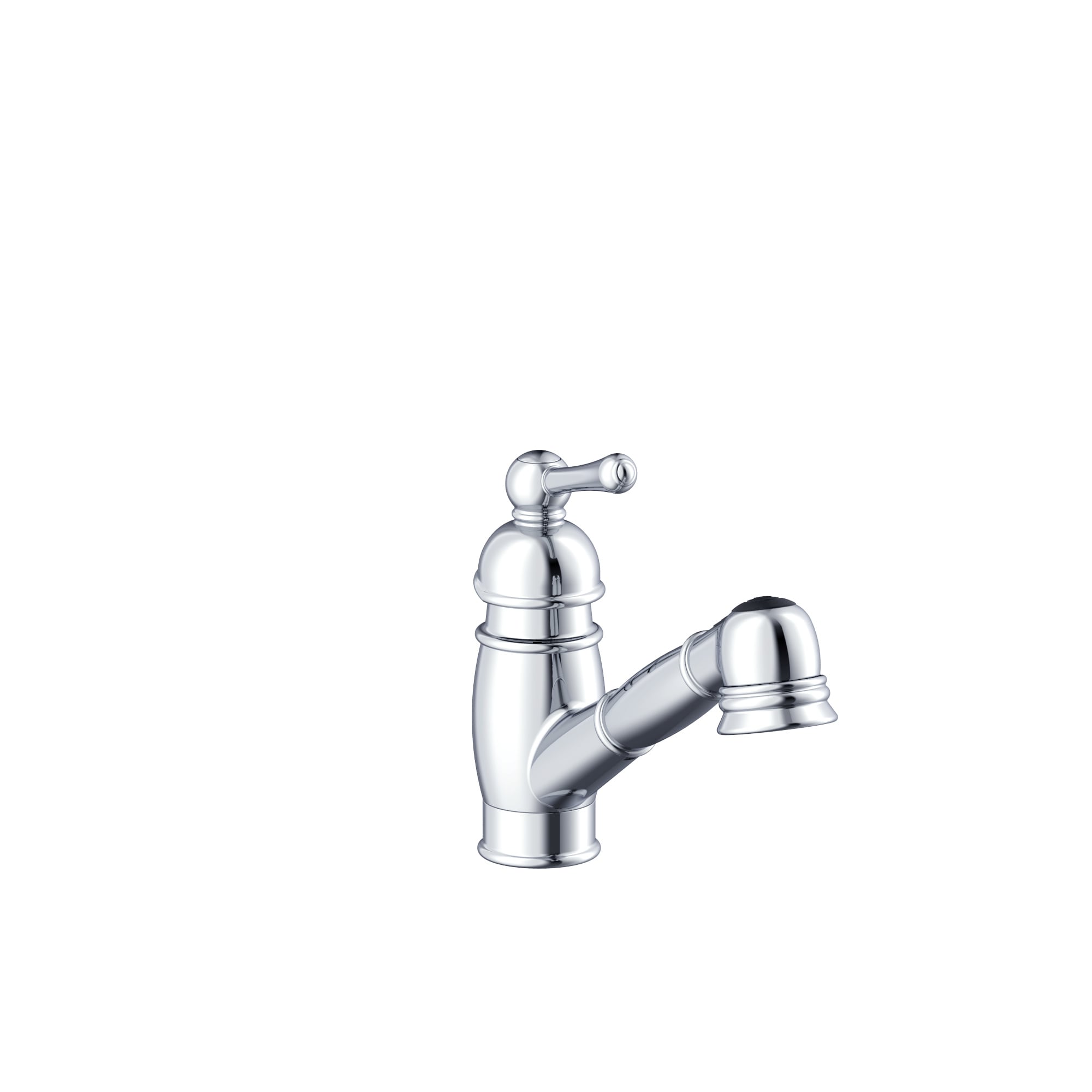 Gerber D457614 Chrome Single Handle Deck-mount Pull-out Kitchen Faucet with Sprayer ( Deck Plate Included )