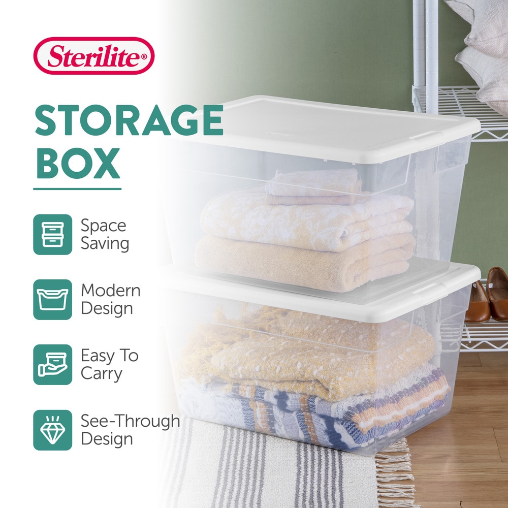 Sterilite 108141 Plastic-Storage-Totes - View #3