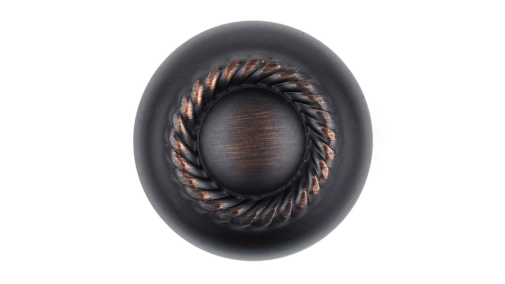 Richelieu Huntingdon 1 14 In Brushed Oil Rubbed Bronze Round Traditional Cabinet Knob In The 9593