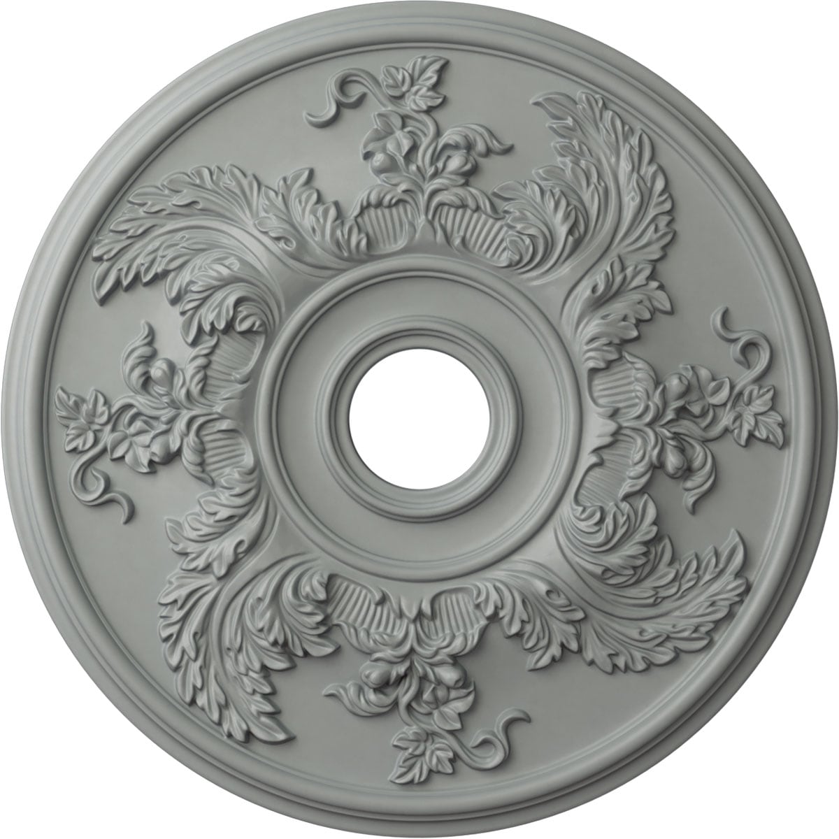 Ekena Millwork CM23AC Acanthus 23.625-in W x 23.625-in L Architectural Polyurethane Whole Ceiling Medallion