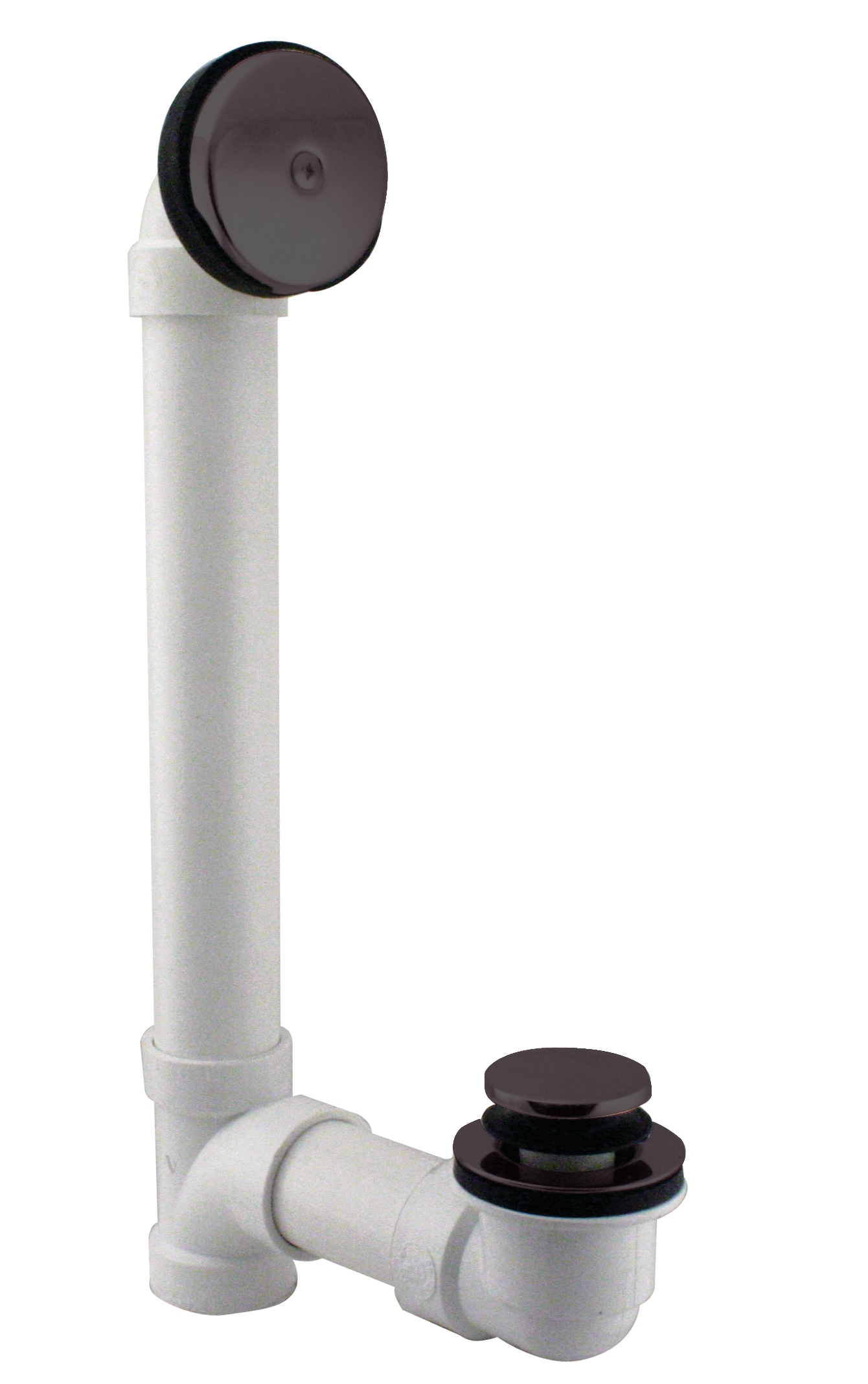 WESTBRASS D49321-12 1-1/2-in Oil-rubbed bronze Oil rubbed bronze Foot lock Drain with PVC Pipe Included