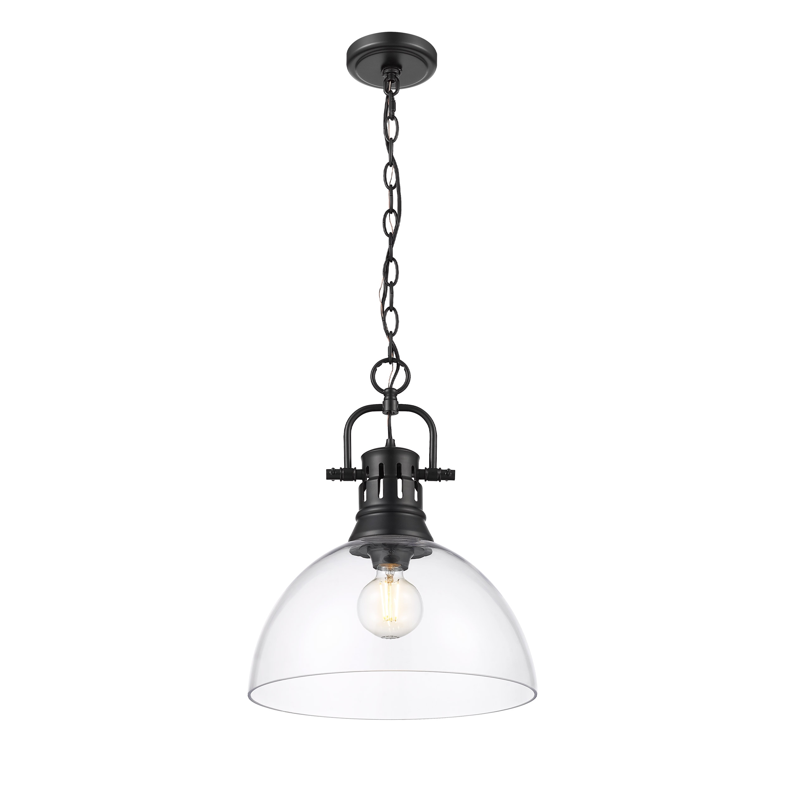 Golden Lighting 3602-L BLK-CLR Pendant-Lights - View #2