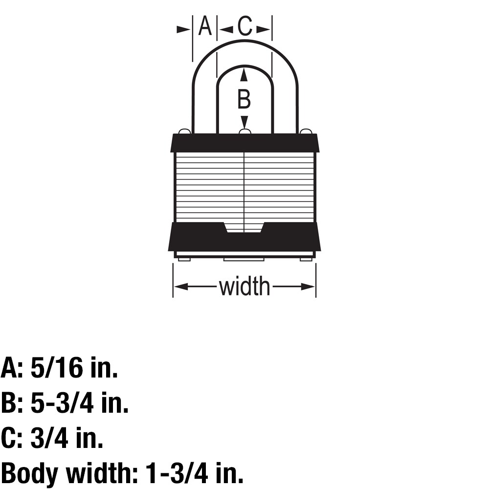 Master Lock 1KADLN Padlocks-Locks-Cables - View #3