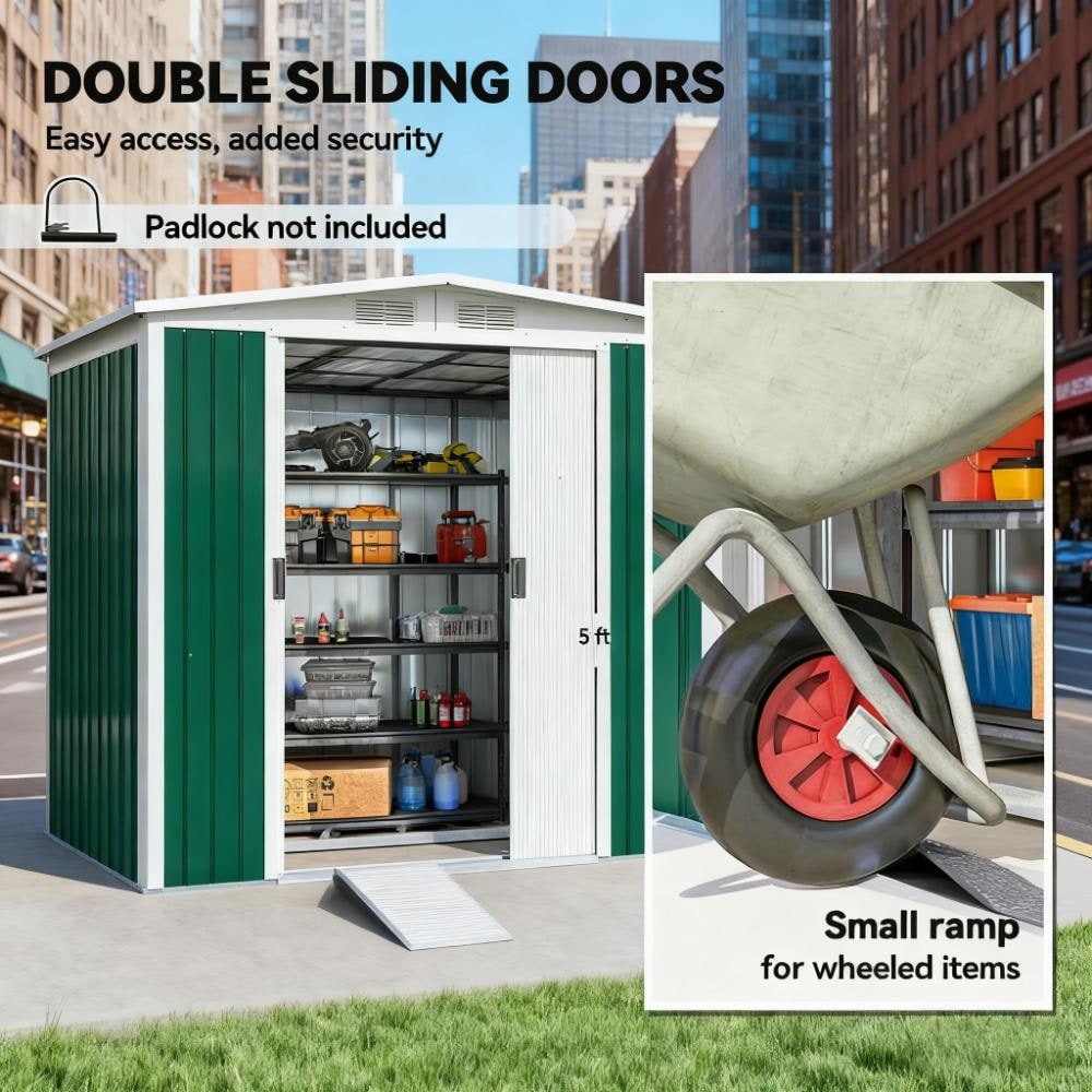 Wooakway FXLS0604-512Z223 Metal-Storage-Buildings-Sheds - View #6