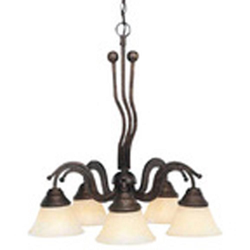  LWTK011794 Divina 1-Light Bronze Transitional Dry Rated Chandelier