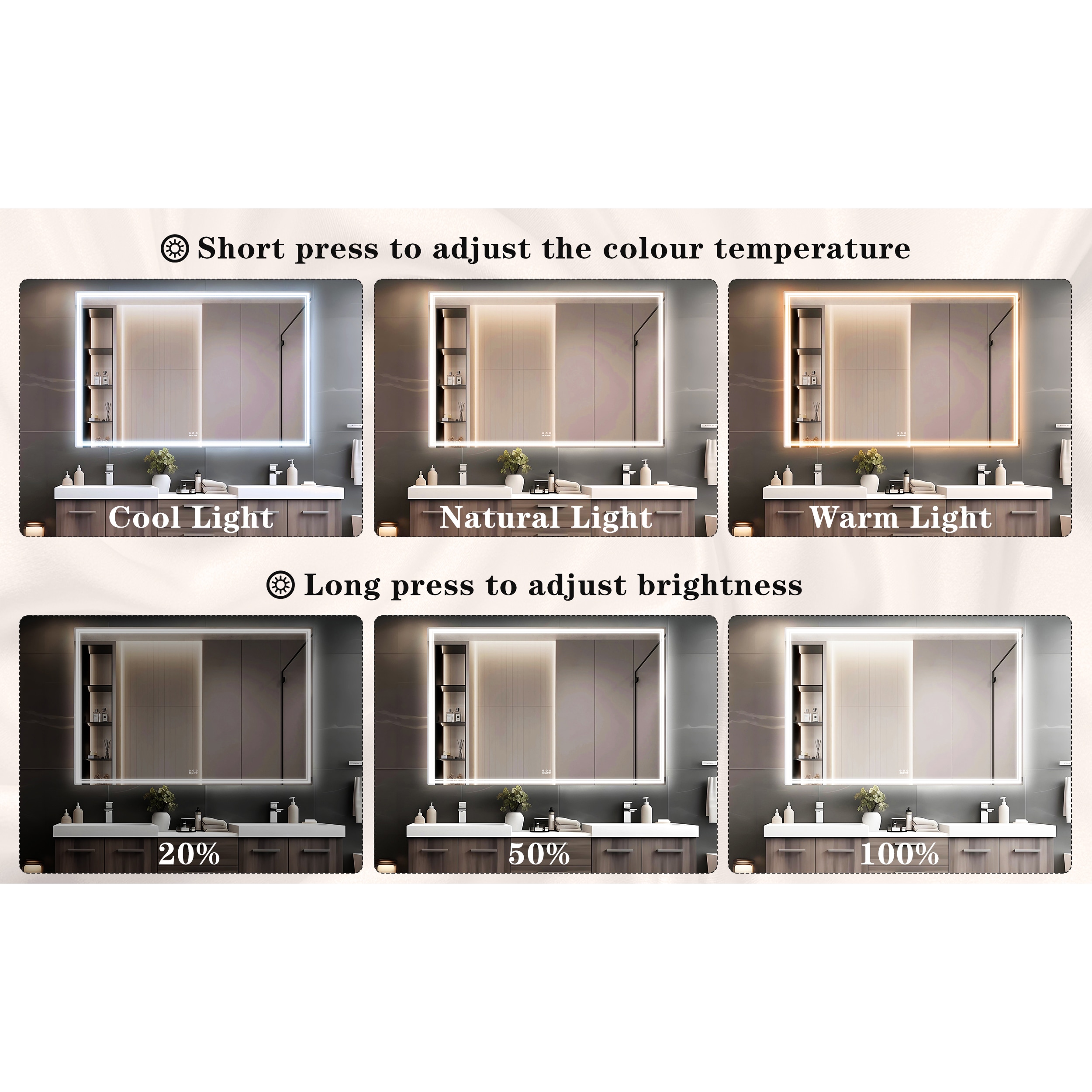 Bybafun YB5100086 Framed-Bath-Mirrors - View #6
