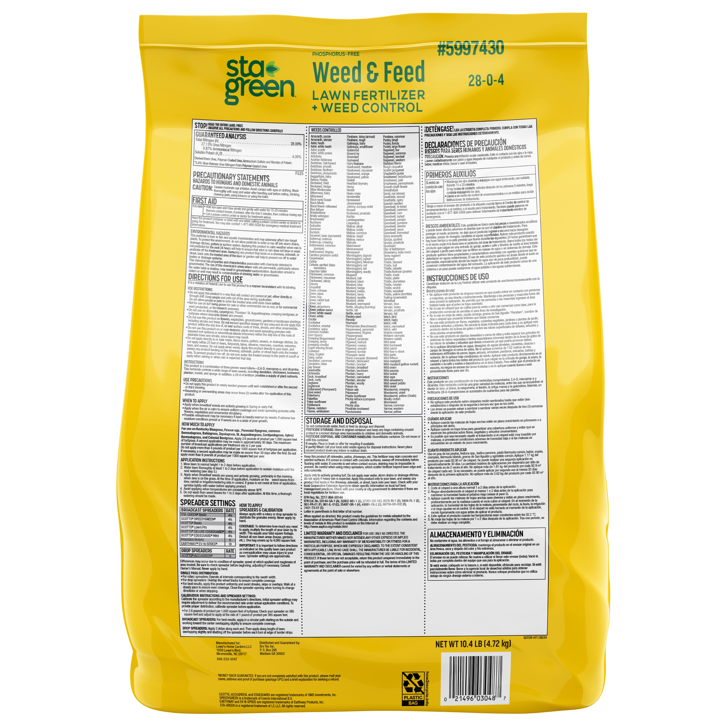 Sta-Green 100551494 Lawn-Fertilizer - View #10