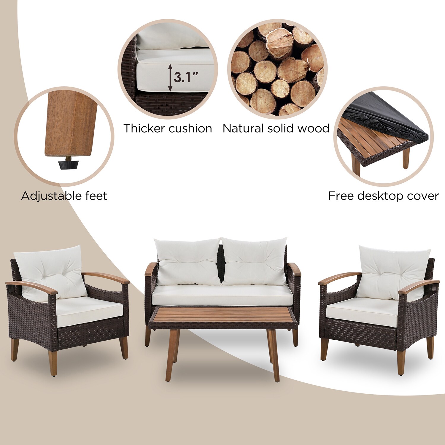 Bybafun YB8400008 Patio-Conversation-Sets - View #6