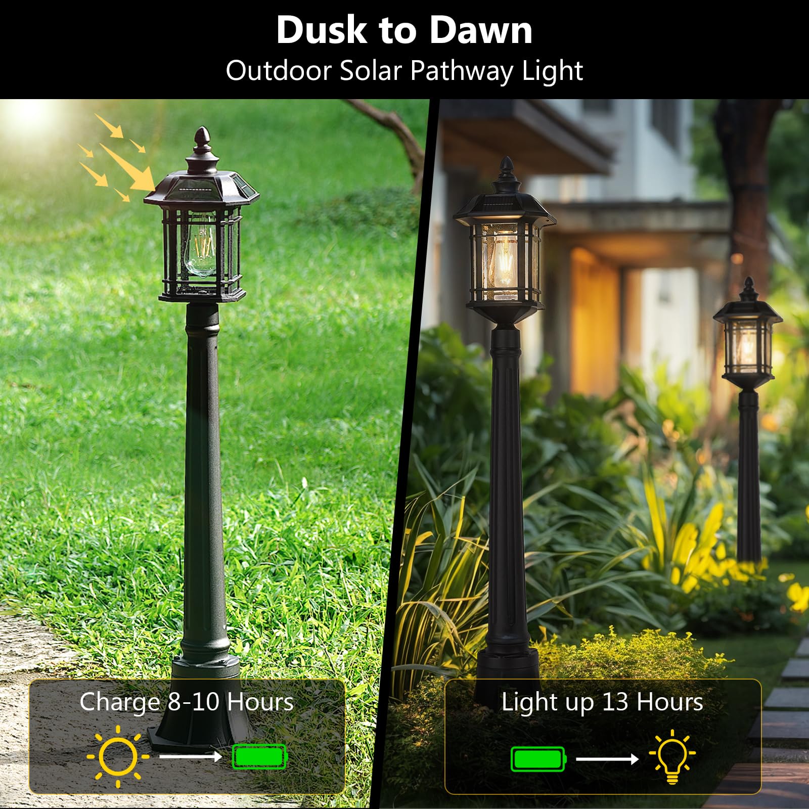 LTMATE LS2084PL-SL BK Complete-Post-Lights - View #6