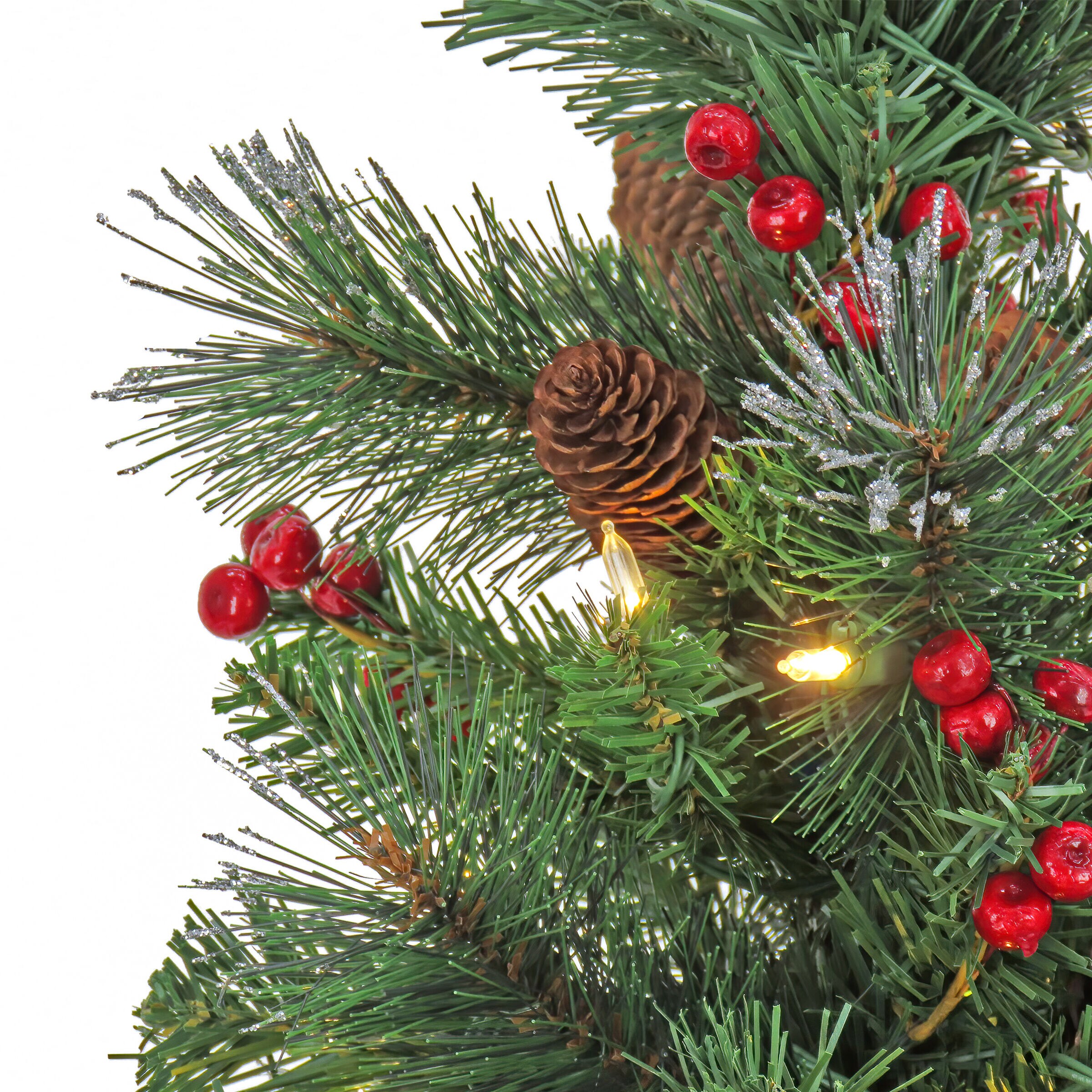 National Tree Company 4-ft Crestwood Spruce Pre-lit Artificial ...