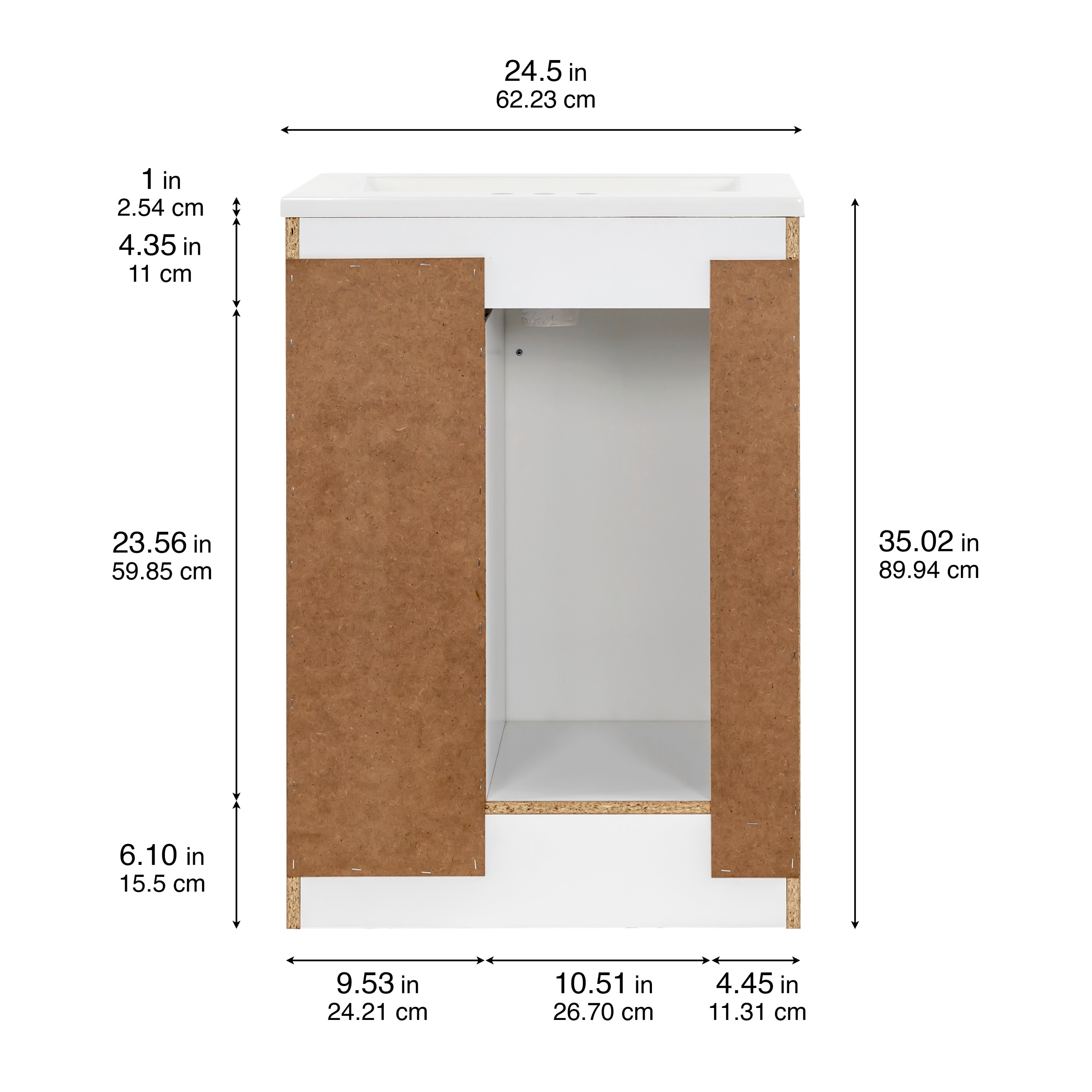 Project Source DV24P2-WH Bath-Vanity-Combo - View #5