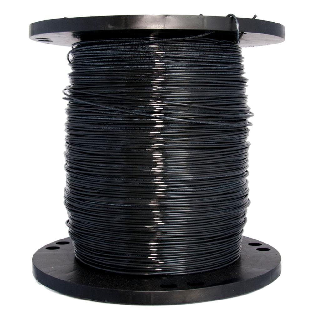 Southwire 10-AWG Stranded Black Copper THHN Wire (By-the-foot) in