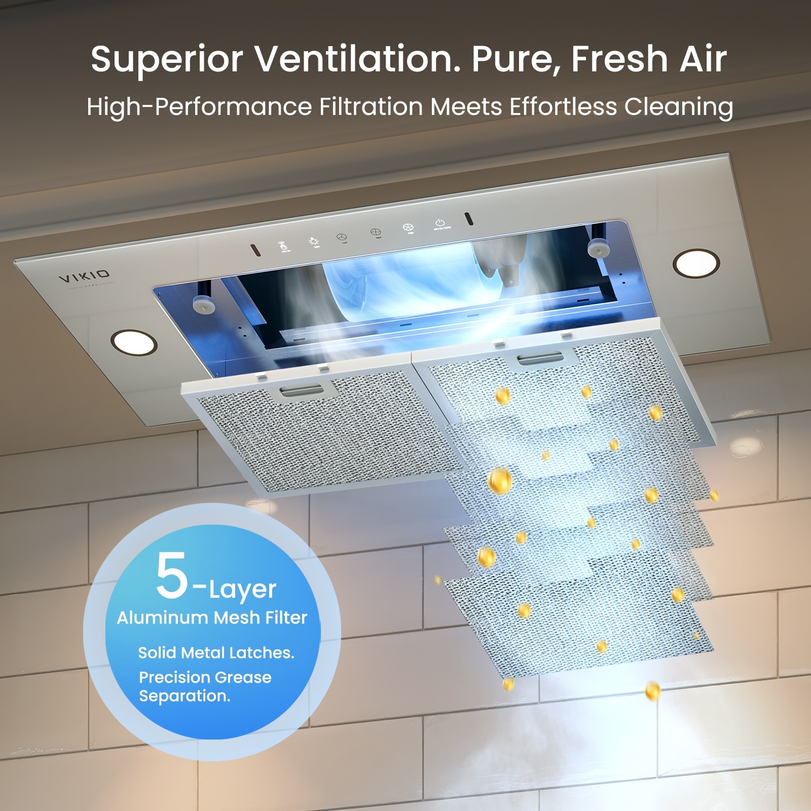 VIKIO B0136W Undercabinet-Range-Hoods - View #10