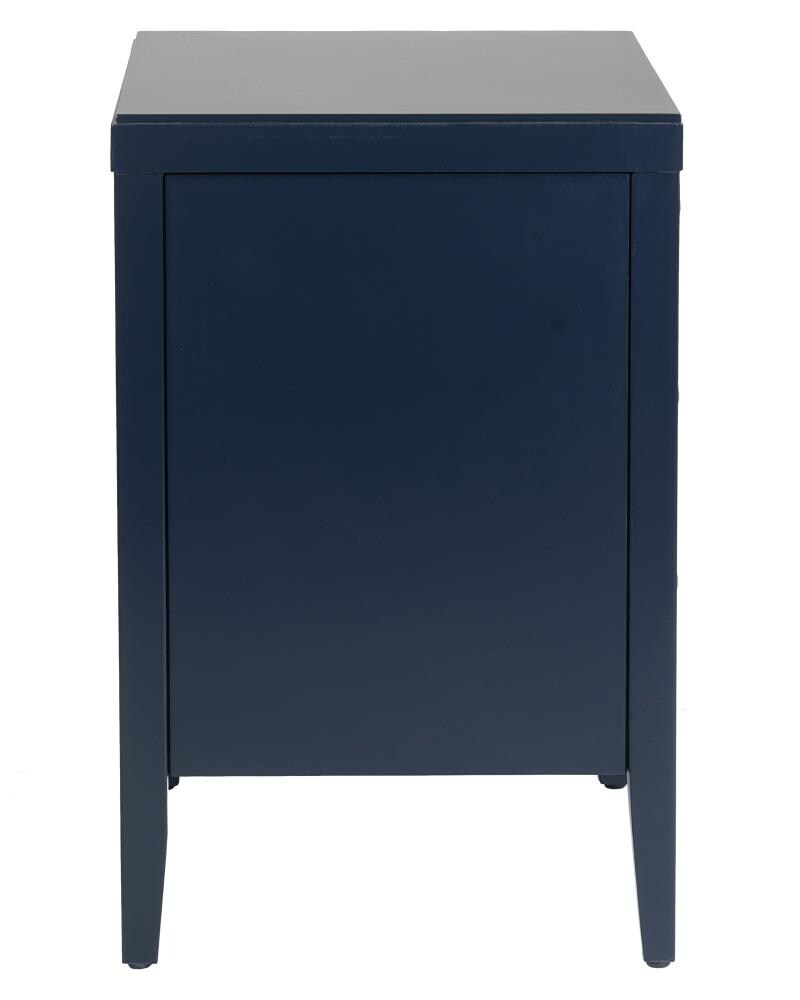 East at Main 19-in W x 25-in H Navy Blue Wood Modern End Table Fully ...