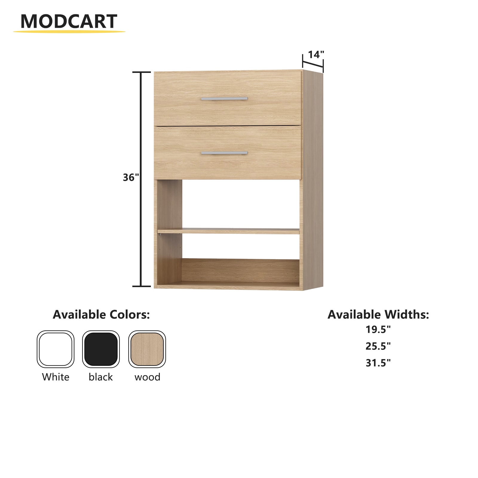 LOVMOR SF-Y-YMG05-20-N Wood-Closet-Shelves - View #3