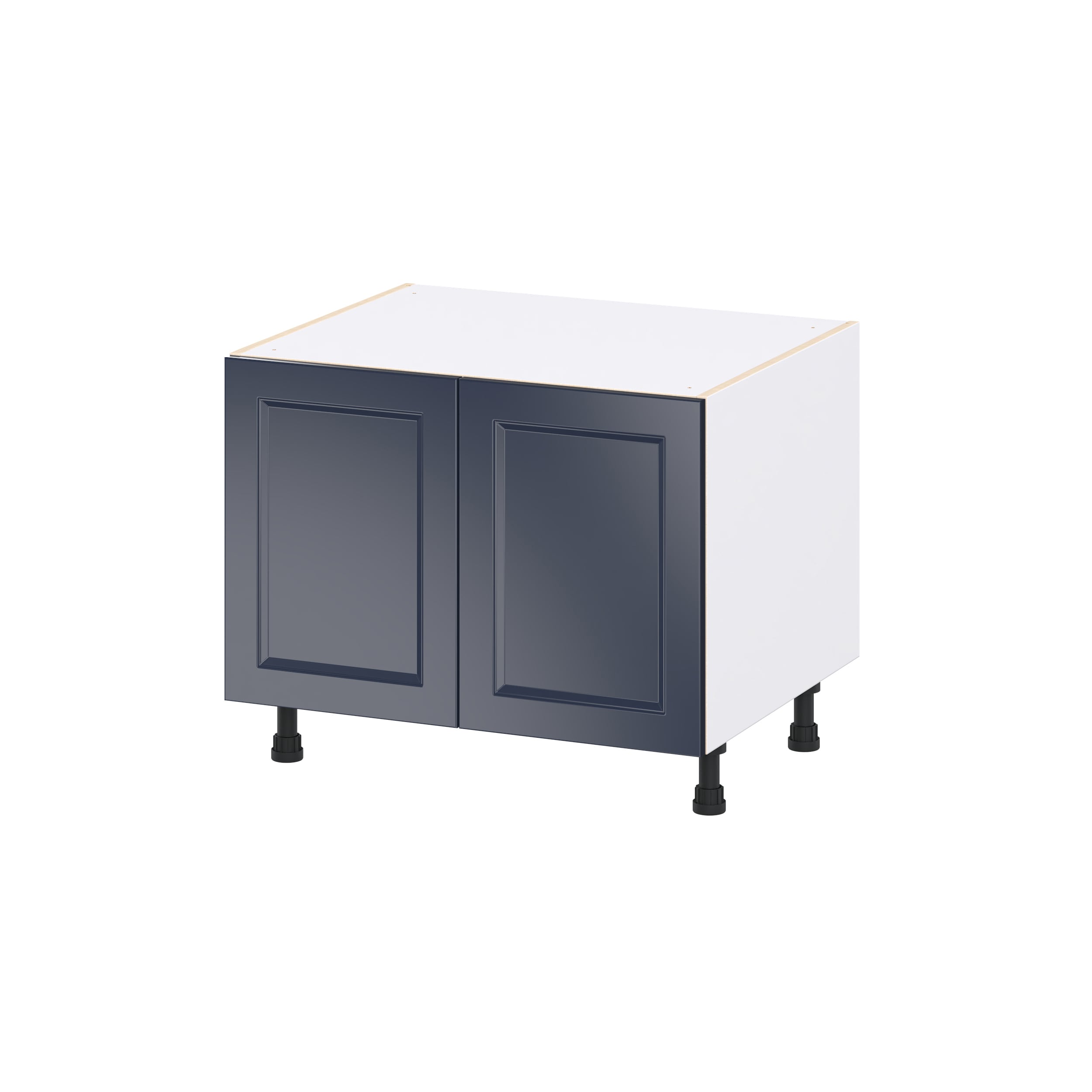 Hugo&Borg DSSBAS30-LO Lorette 30-in W x 24.5-in H x 24.5-in D Navy Blue Apron front sink Base Fully assembled Cabinet Recessed Panel Shaker