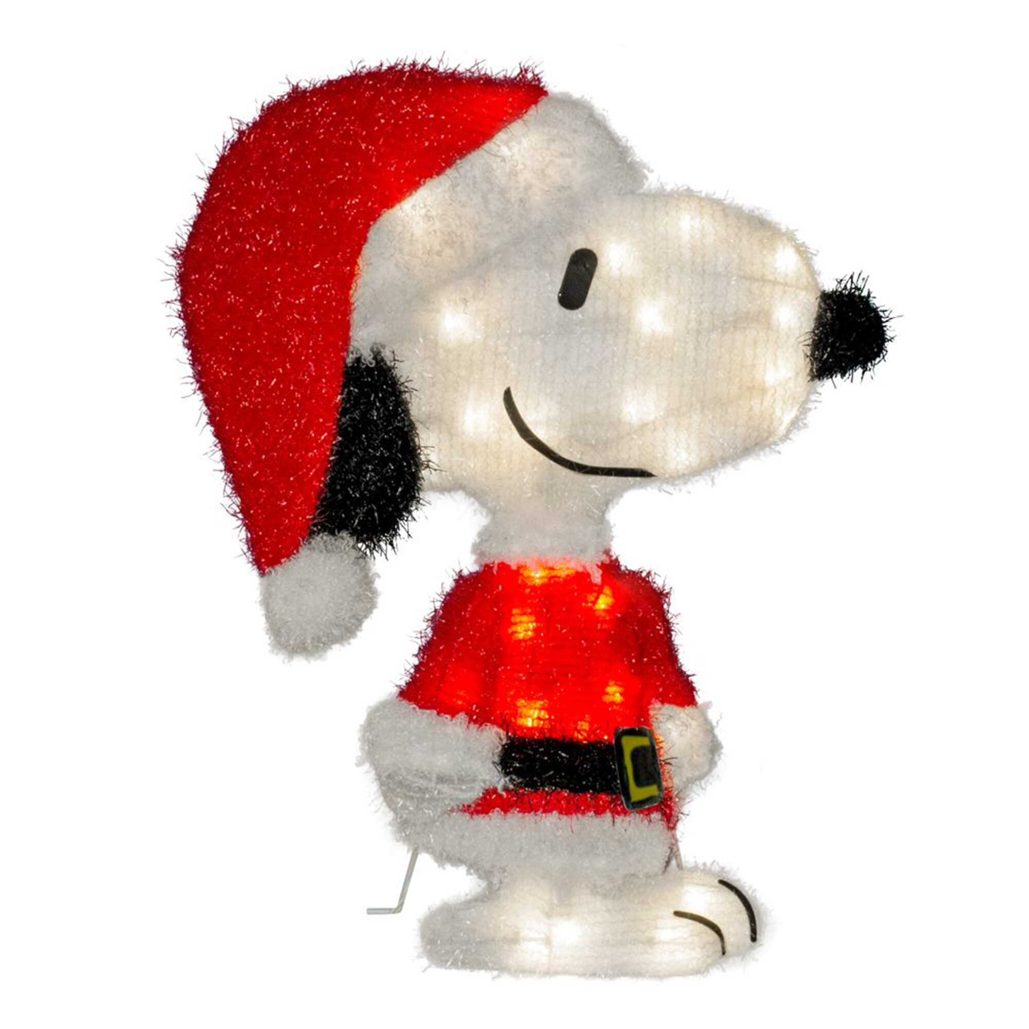 ProductWorks 273702 3.73-Inches Freestanding Dog Yard decoration with White LED Lights