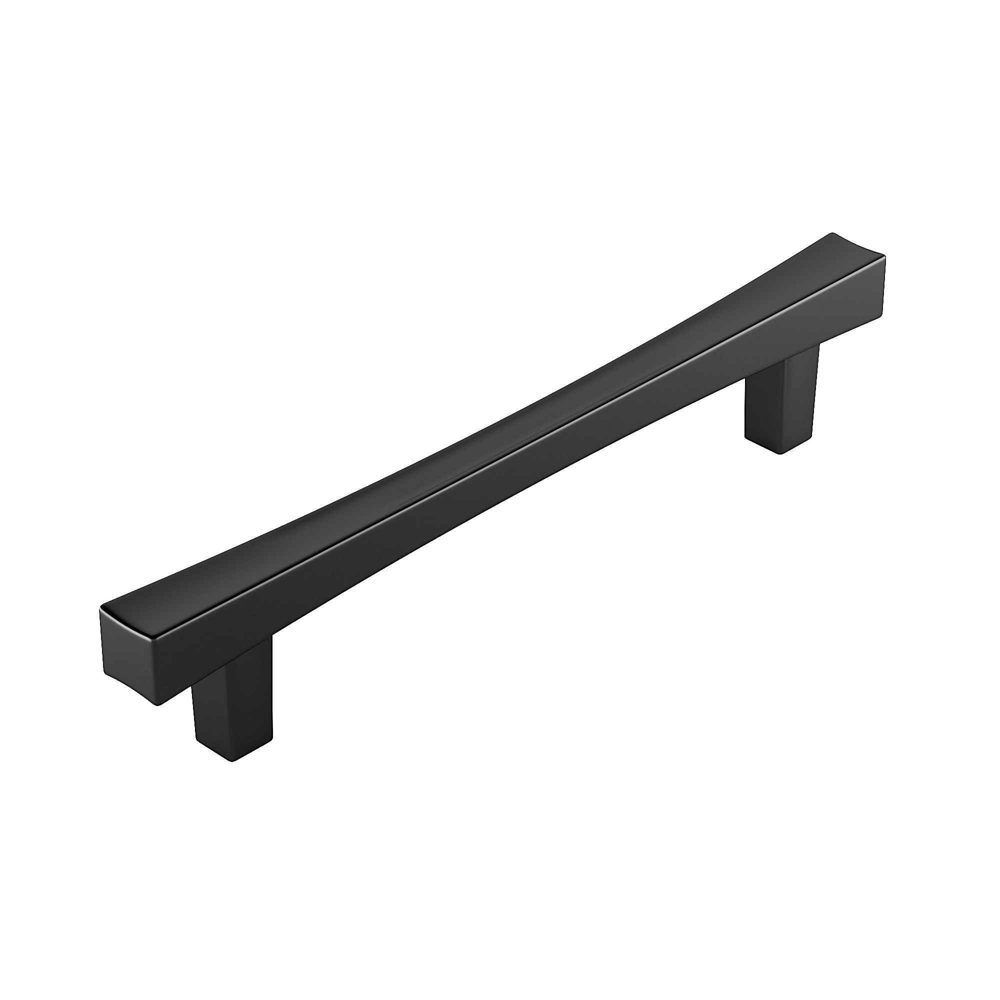 Richelieu BP7227128900 Westmount 5-1/16-in , 128mm Center to Center Matte Black Rectangular Handle Drawer Pulls