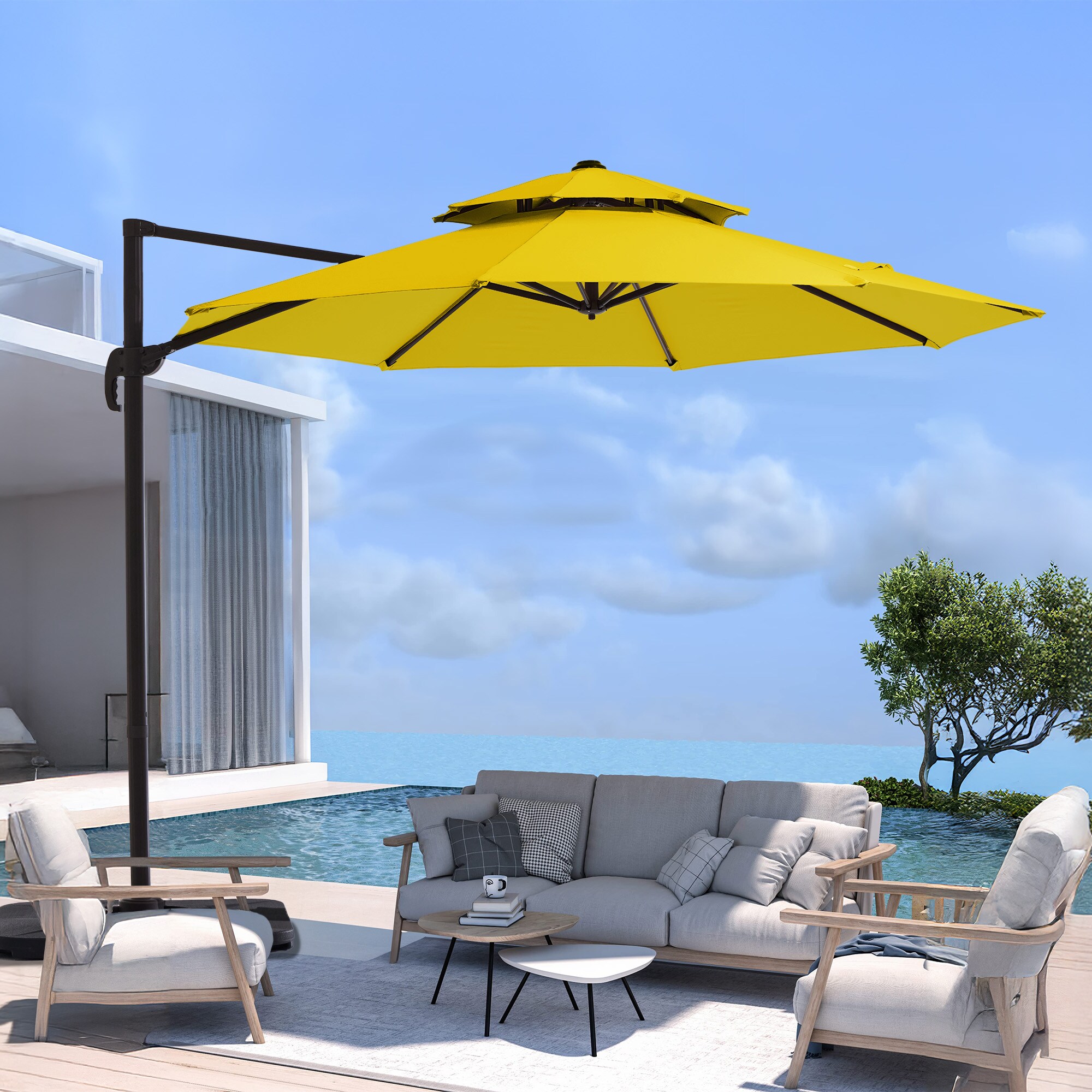 JEAREY JE-LKXLM-10FT-YE Umbrellas-2 - View #2