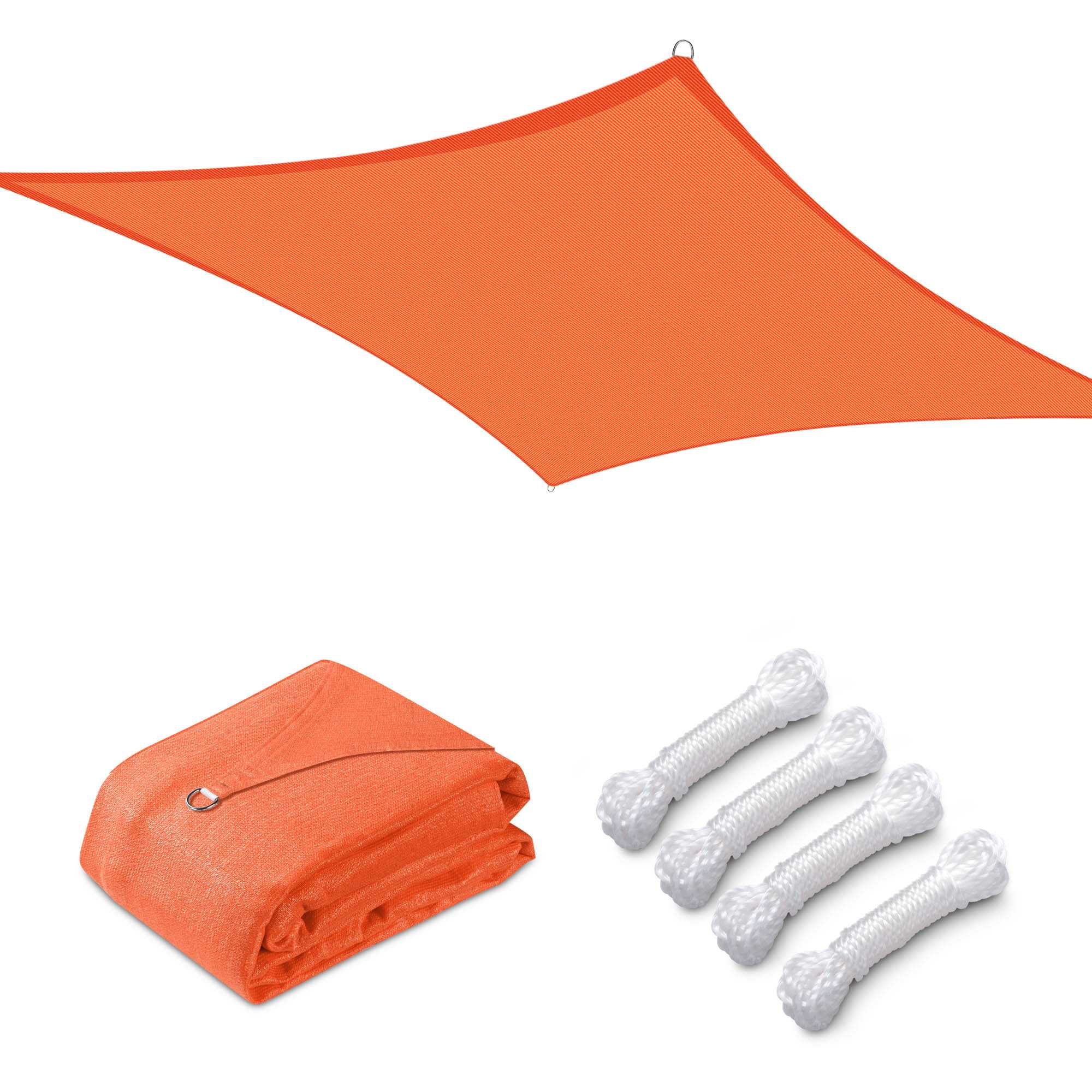 Yescom 07SSS005-S12-13-LO 12x12 Ft UV Block Square Sun Shade Sail Canopy