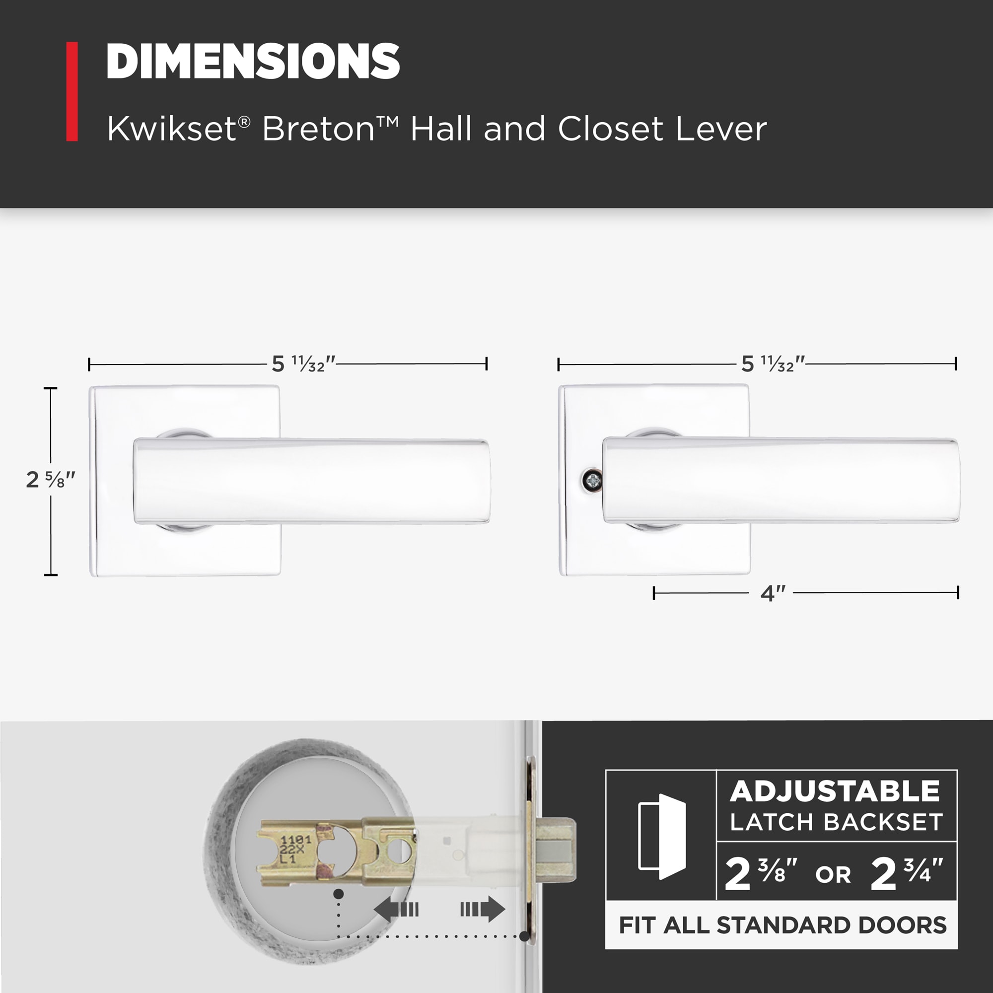 Kwikset 200BRNL SQT 26 RCS Door-Handles - View #8