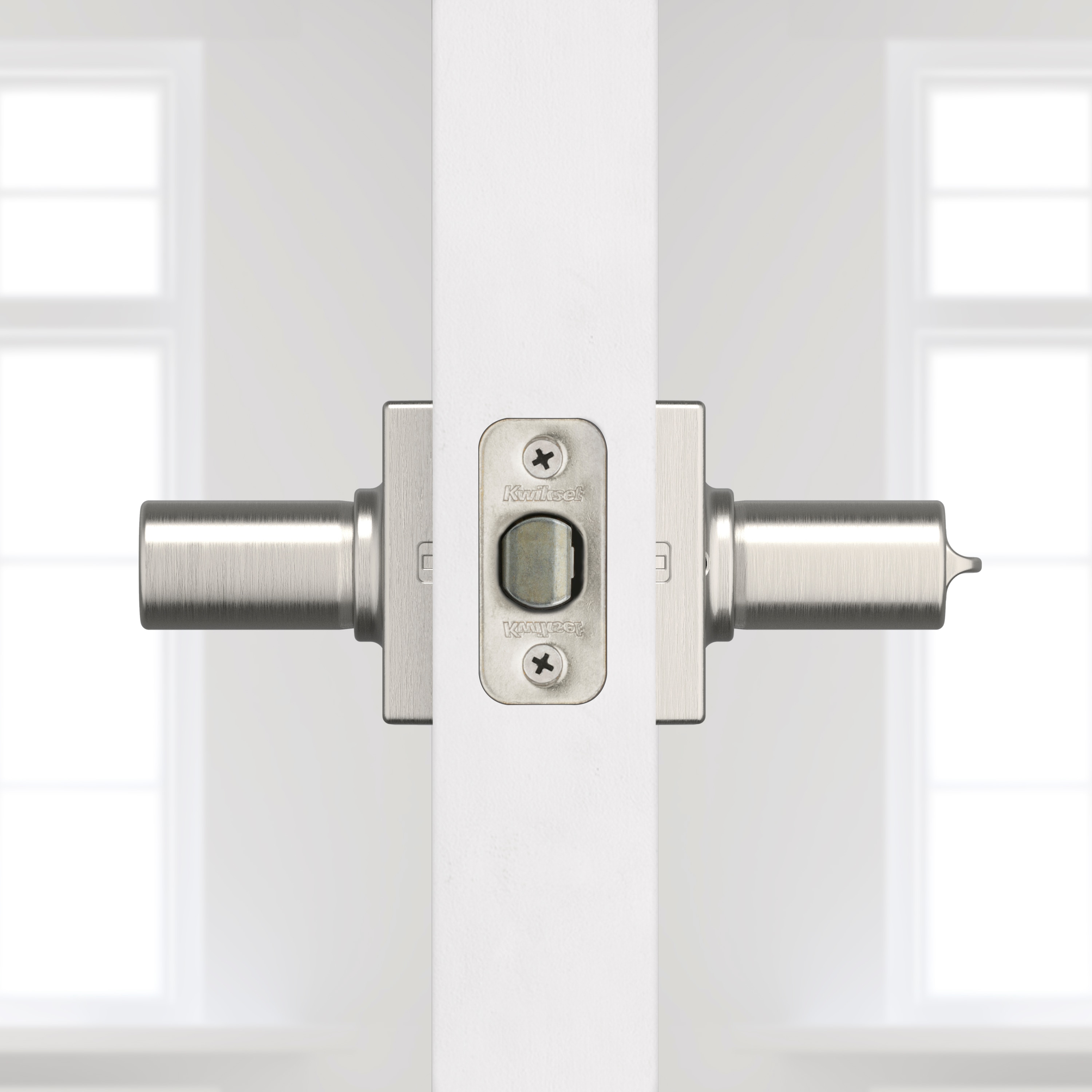 Kwikset Casey Satin Nickel Smartkey Universal Keyed Entry in the Door ...