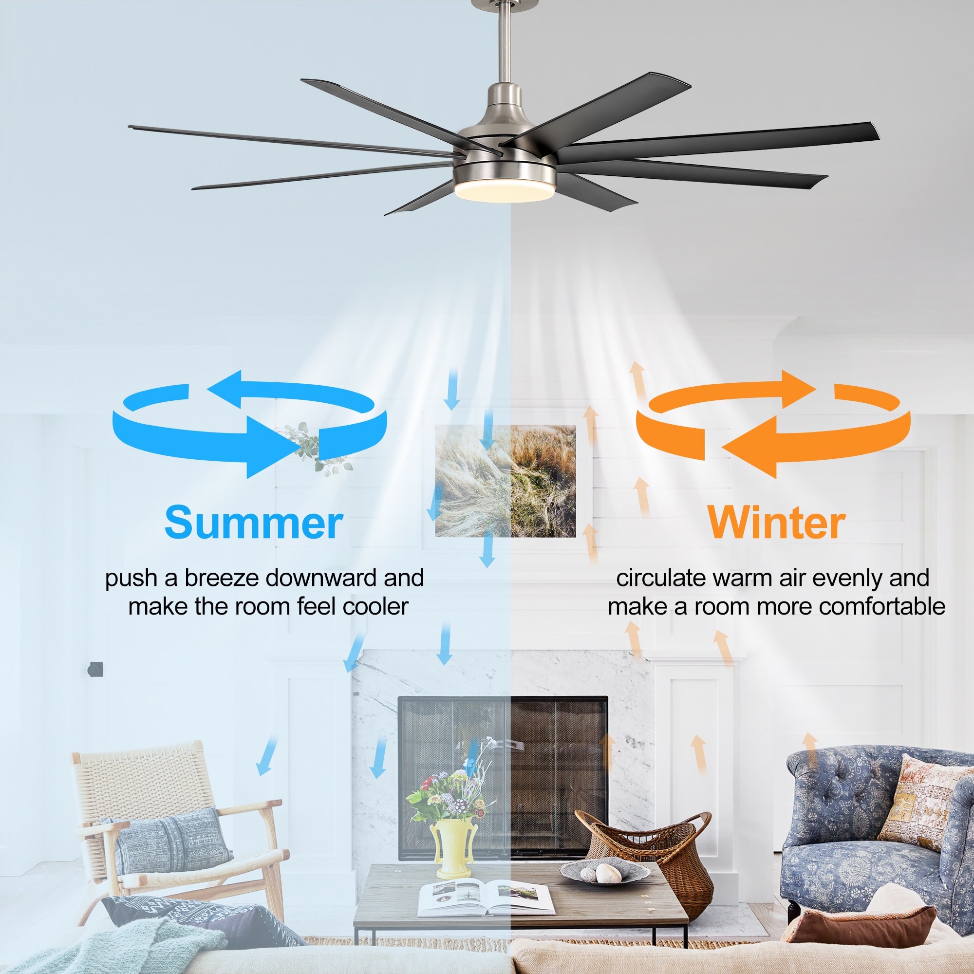 Breezary 23012-NB-G Ceiling-Fans - View #5