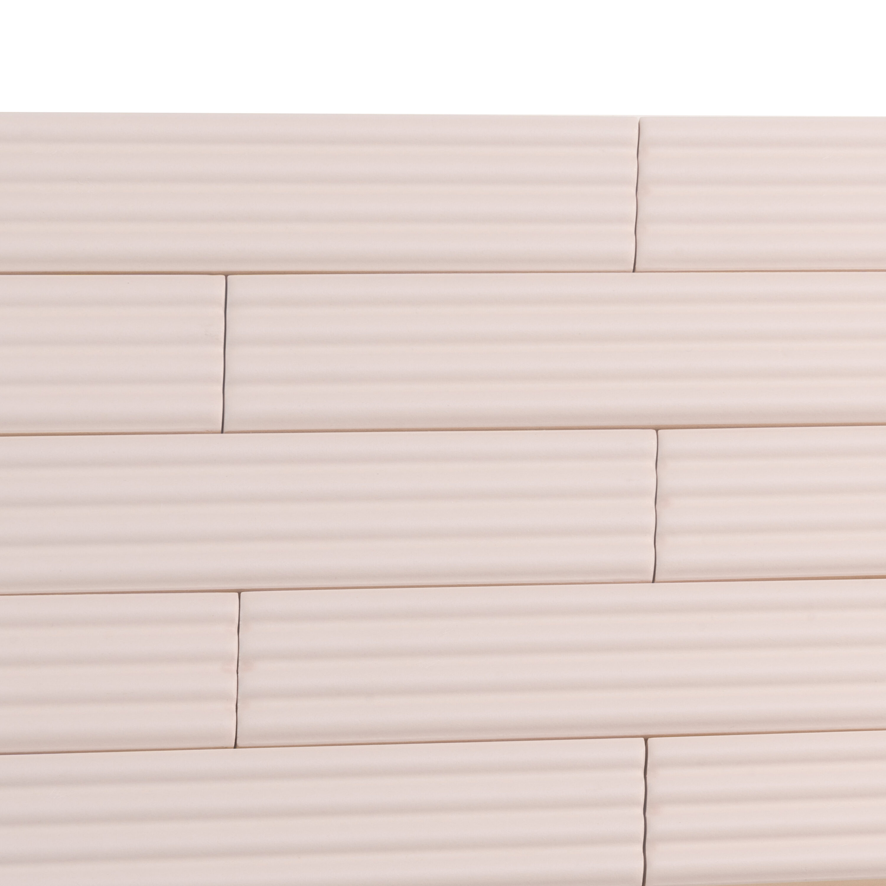 Matte Pink Ceramic Subway Tile Trim 1.97'' x 7.87''