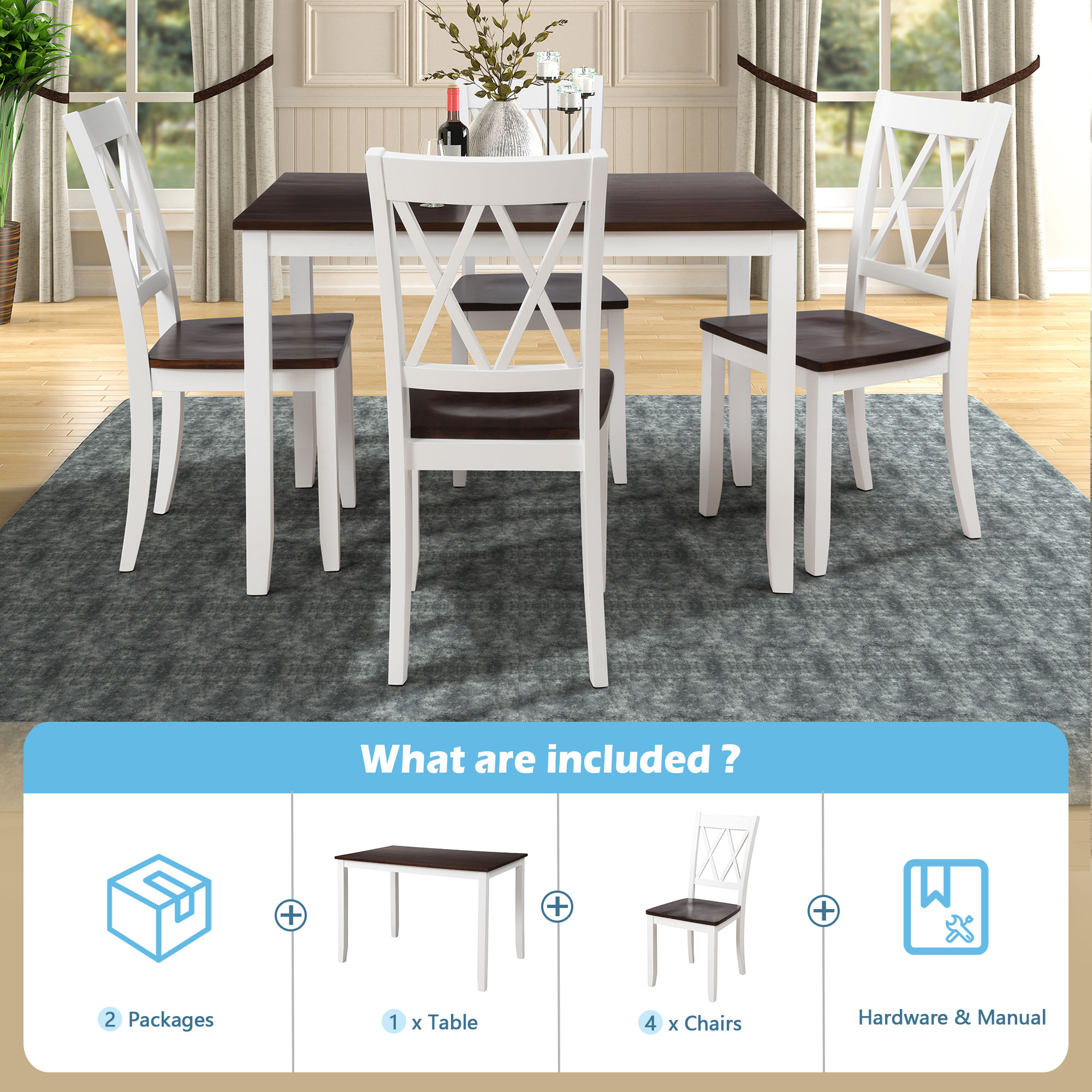 LIVIZA GIZ-MA088CW Dining-Sets - View #3