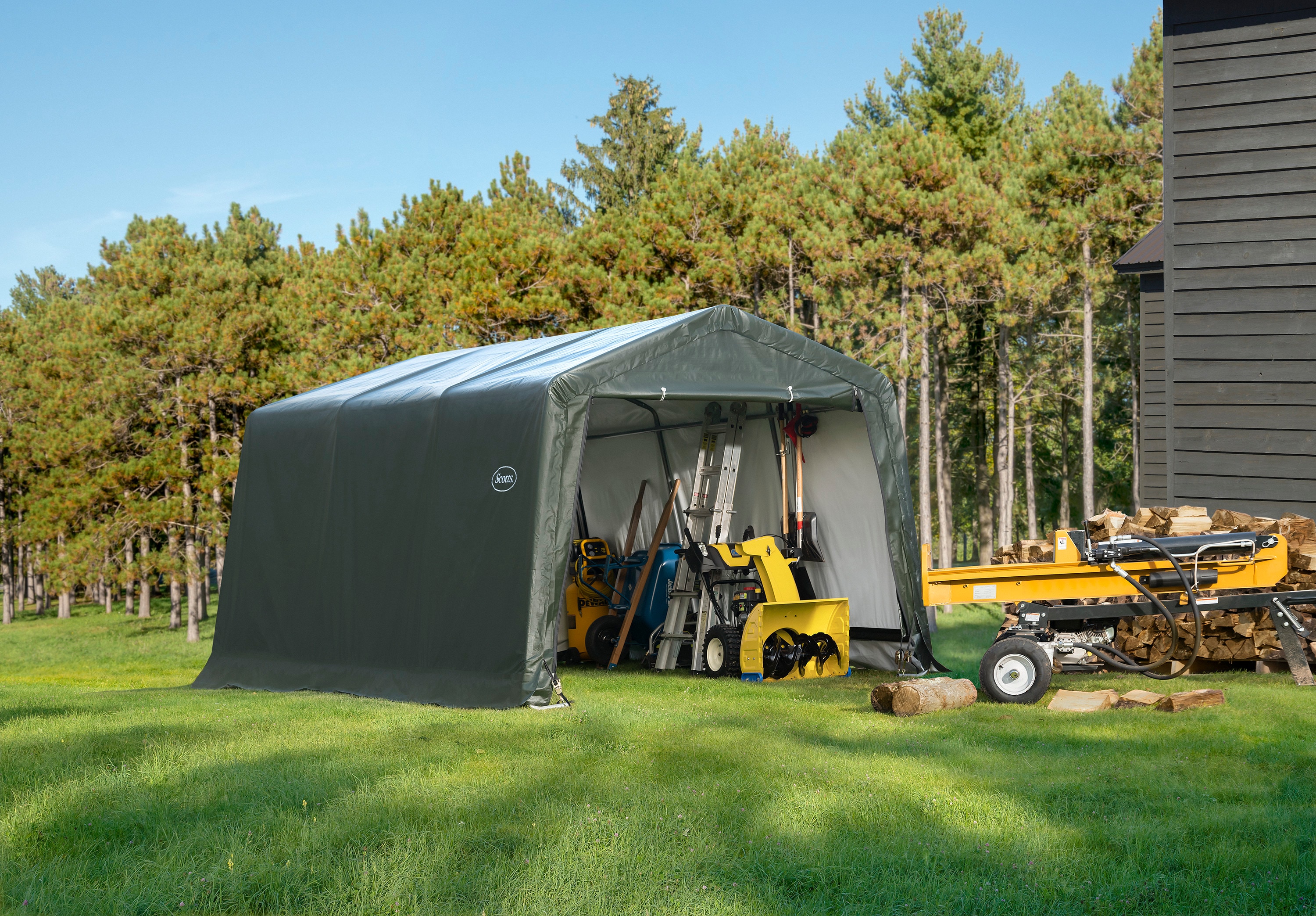 Scotts 70496 10-ft x 15-ft Storage Galvanized steel Storage Shed