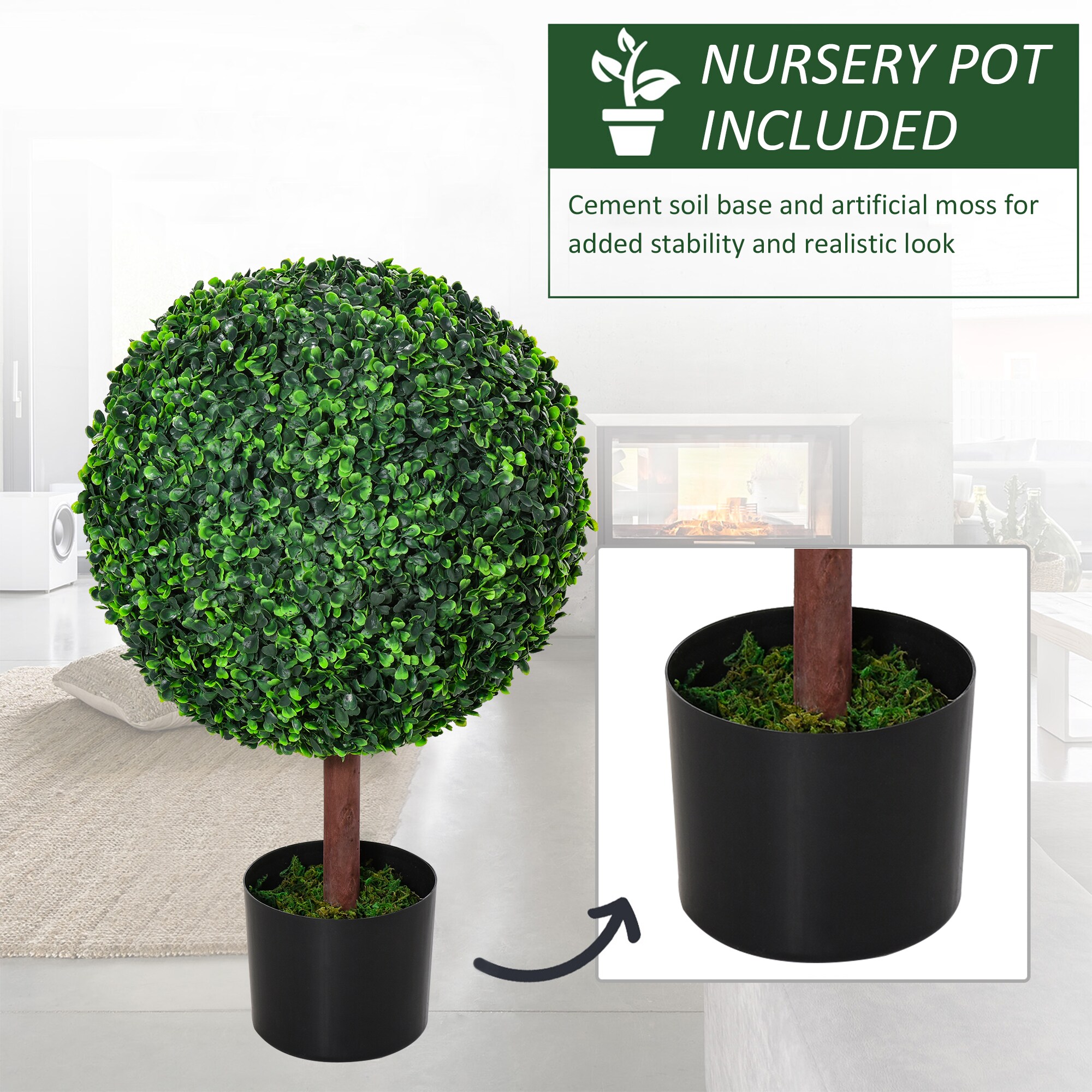 Outsunny 844-349 Artificial-Plants-Trees - View #4